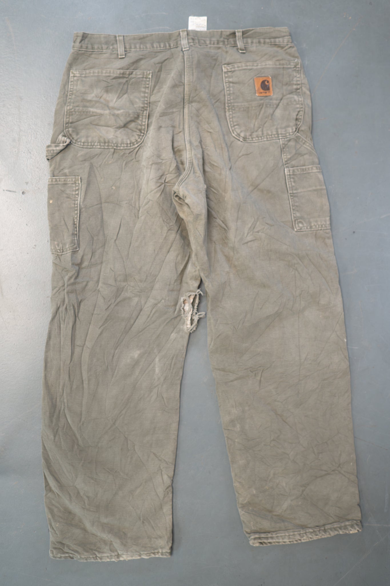 True Vintage Carhartt Carpenter Trousers - Insulated – Beige, w36,L31 Regular (1990s)