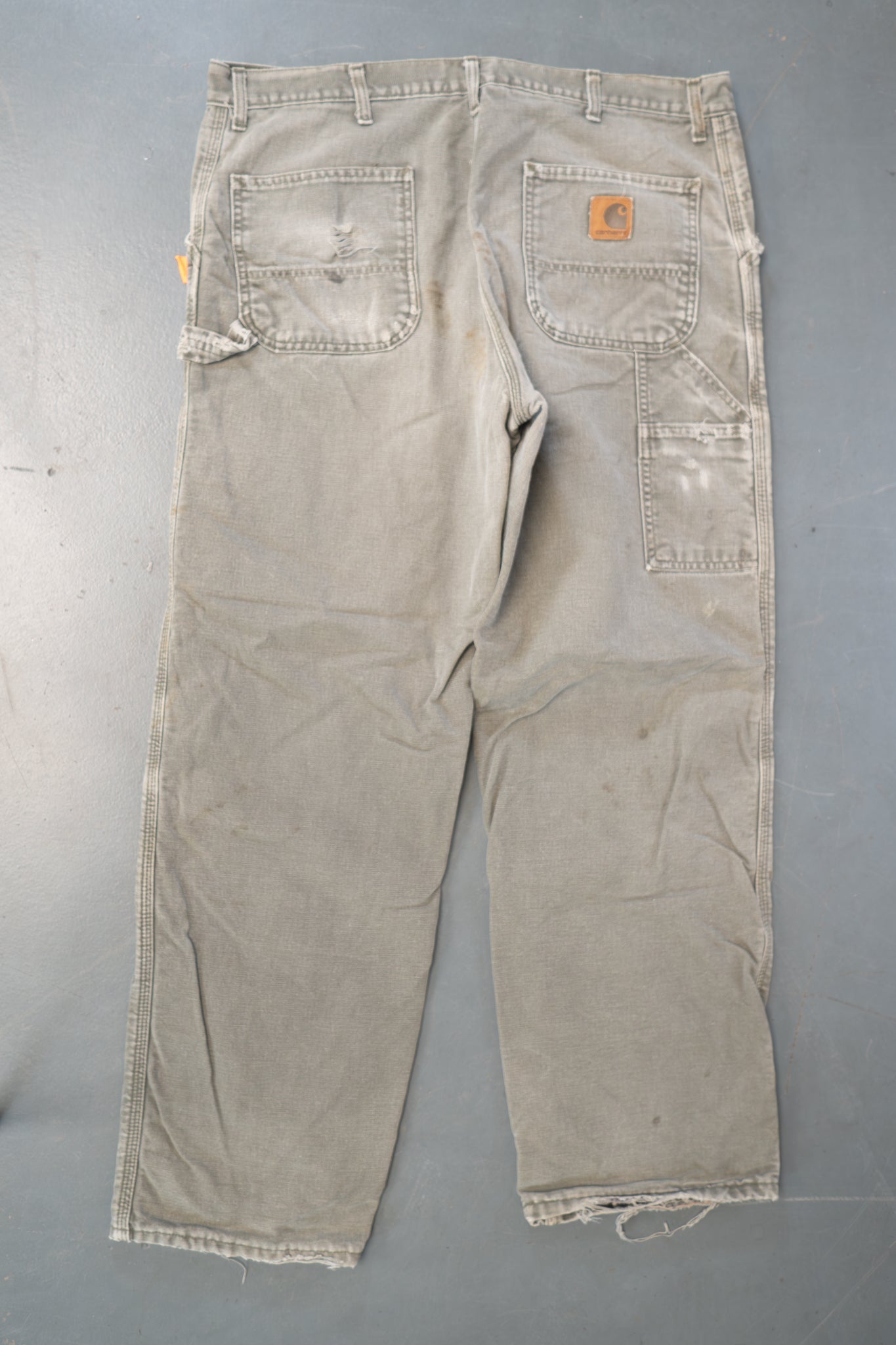 True Vintage Carhartt Carpenter Trousers - Insulated – Beige, w36,L30 Regular (1990s)