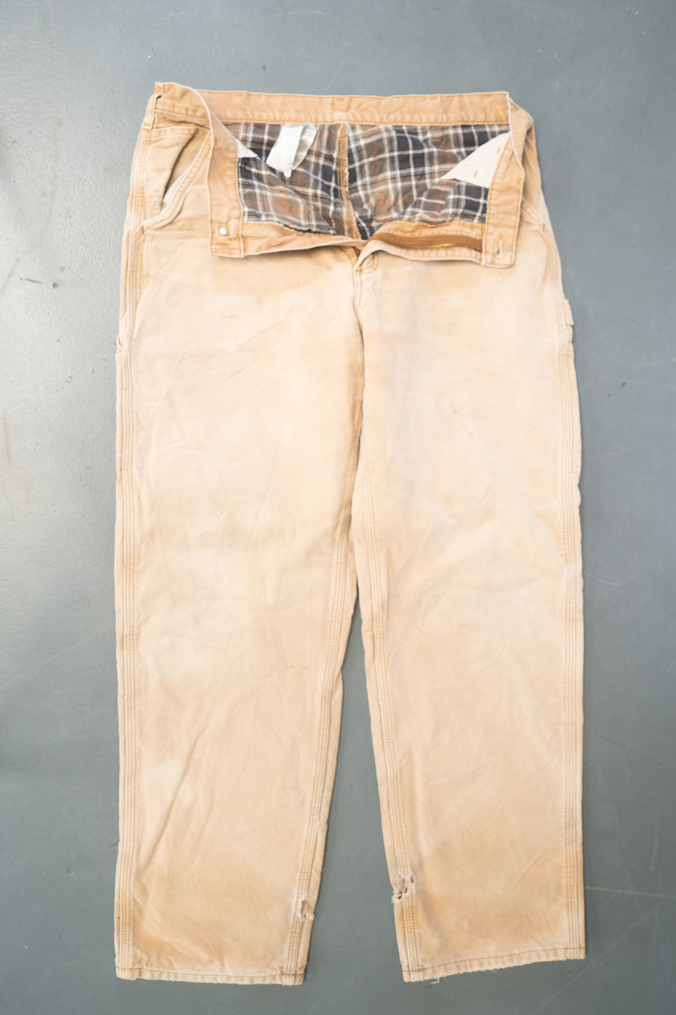 True Vintage Carhartt Carpenter Trousers – Tan, w34,L31 Regular (1990s)