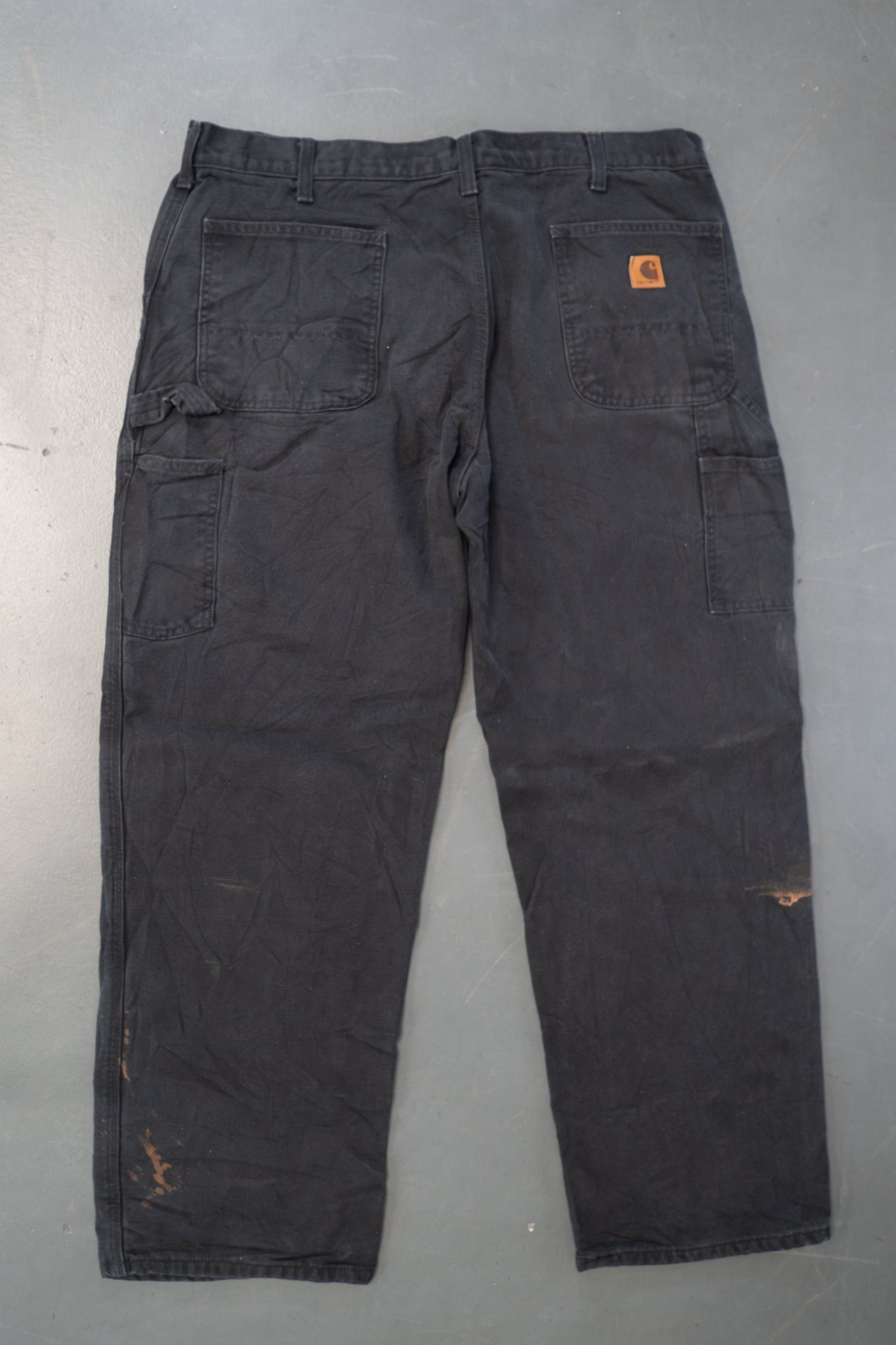 True Vintage Carhartt Carpenter Trousers - Insulated – Black, w36,L30 Regular (1990s)