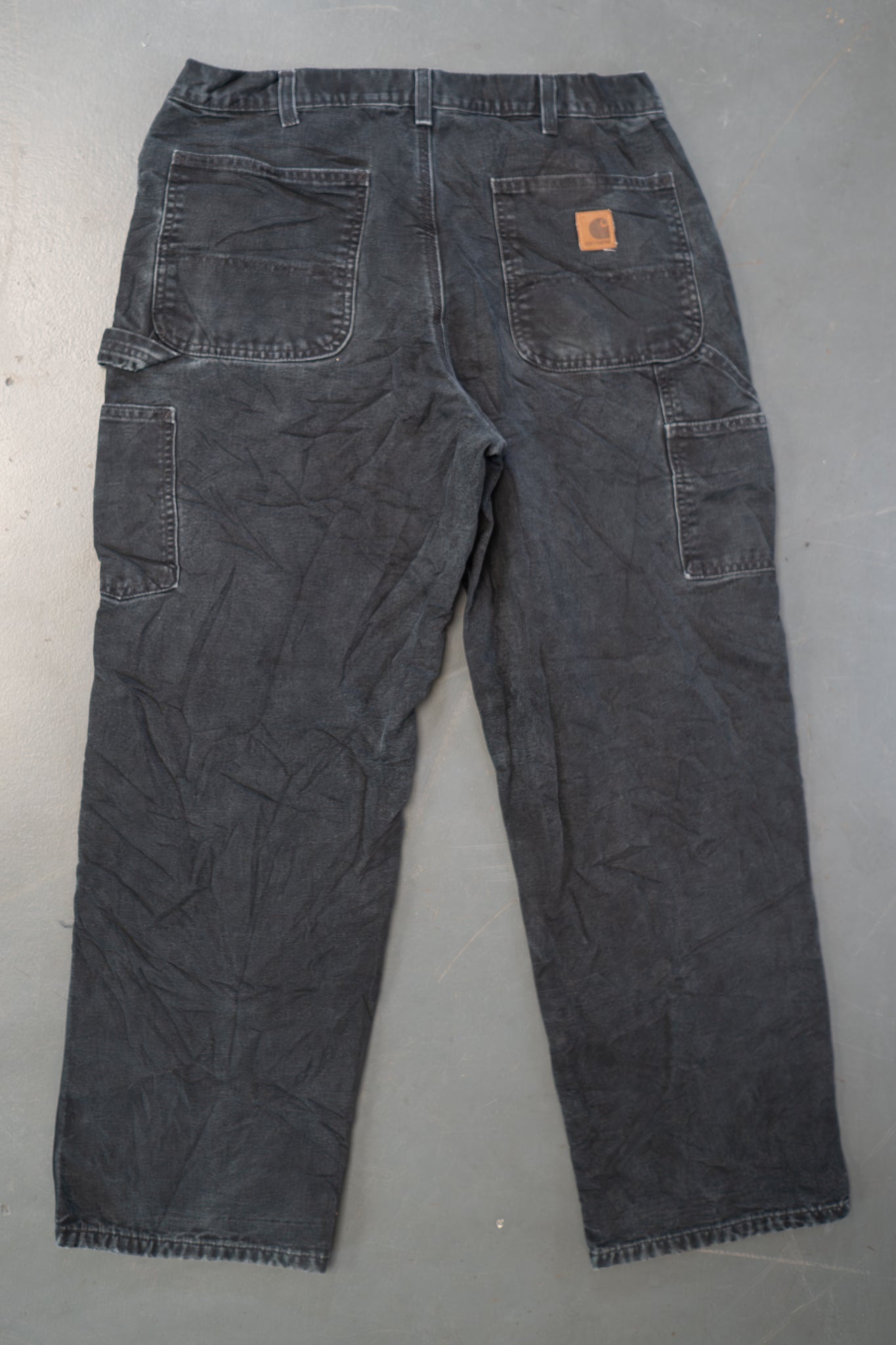 True Vintage Carhartt Carpenter Trousers - Insulated – Black, w32,L29 Regular (1990s)