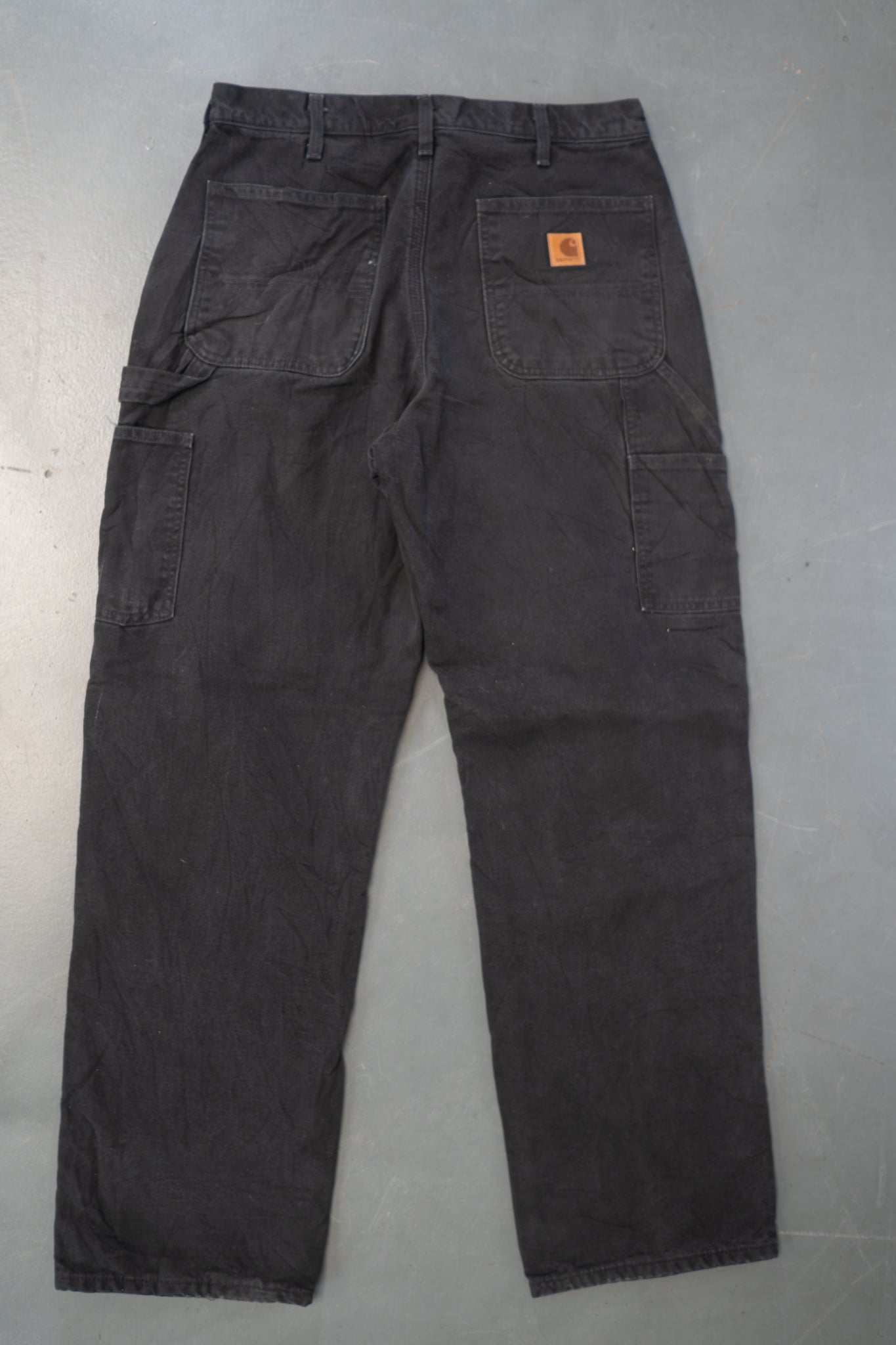 True Vintage Carhartt Carpenter Trousers - Insulated – Black, w31,L31 Regular (1990s)