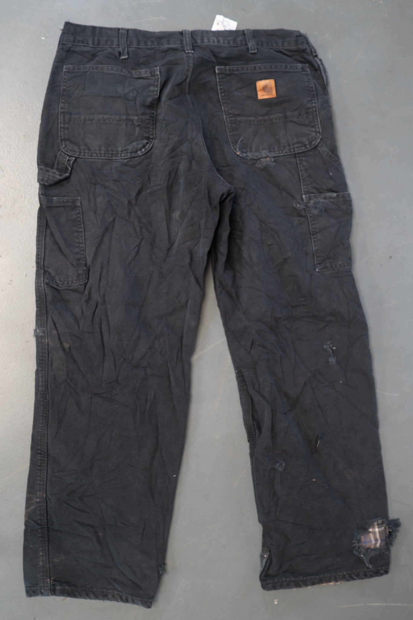 True Vintage Carhartt Carpenter Trousers - Insulated – Black, w34,L29 Regular (1990s)