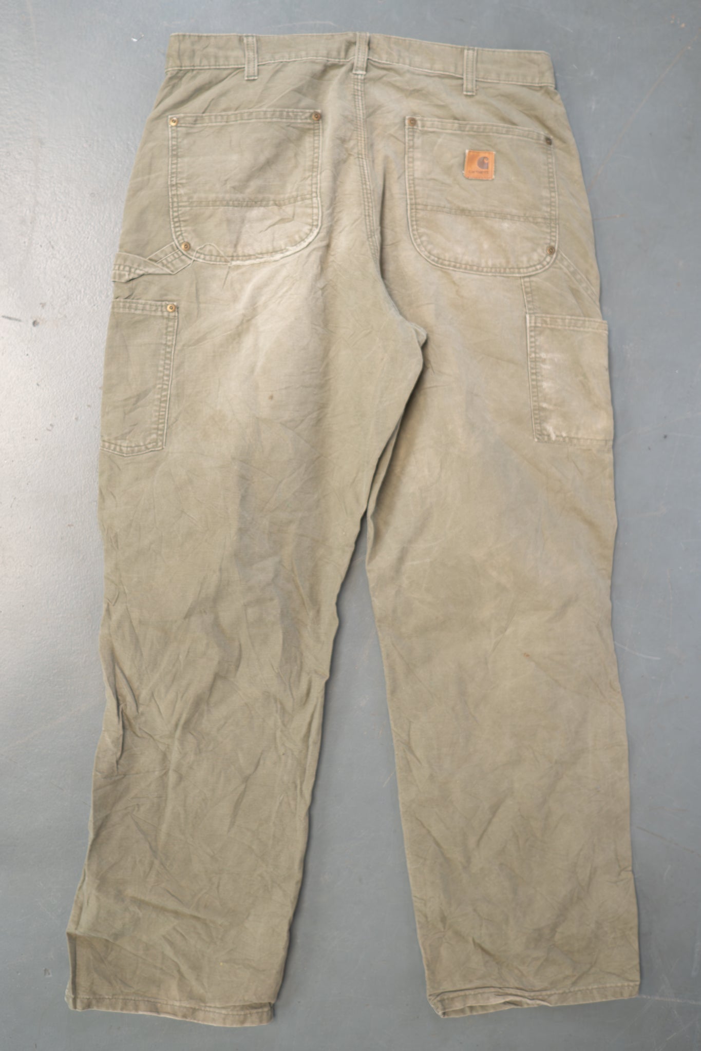 True Vintage Carhartt Carpenter Trousers - Double knee – Green, w34,L31 Regular (1990s)