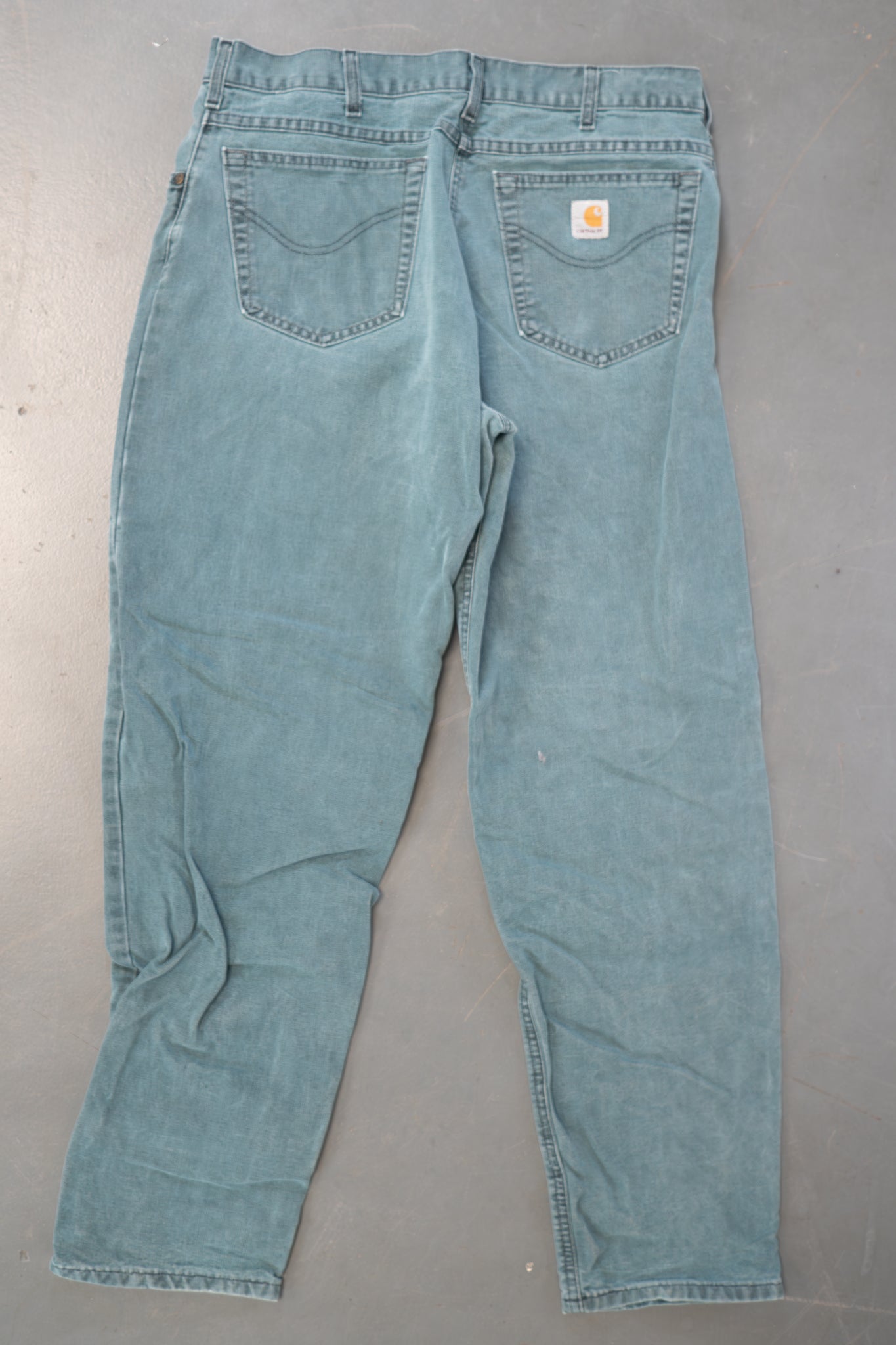 True Vintage Carhartt Carpenter Trousers – Green, w32,L30 Regular (1990s)