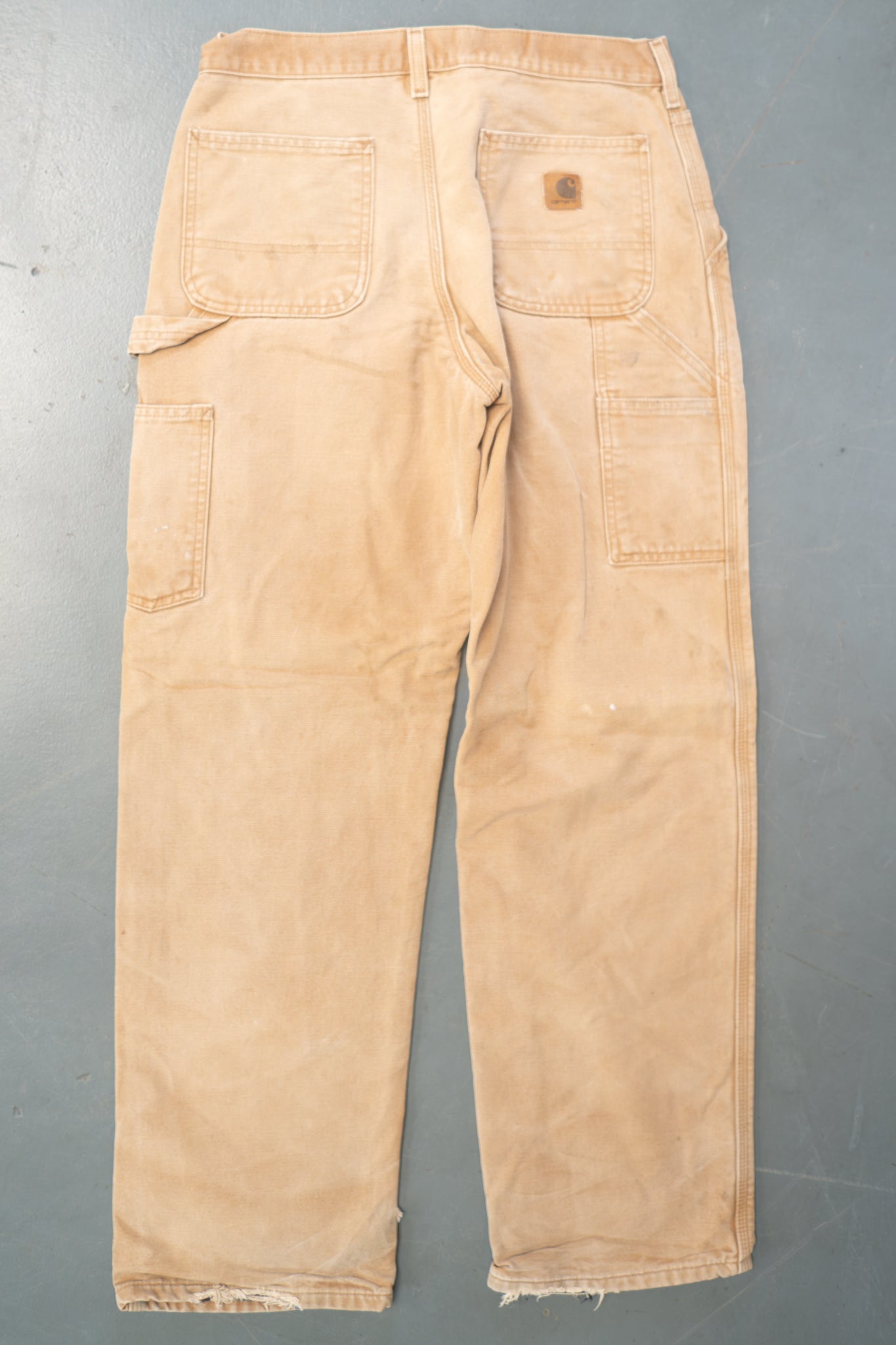 True Vintage Carhartt Carpenter Trousers - Insulated – Tan, w29,L31 Regular (1990s)