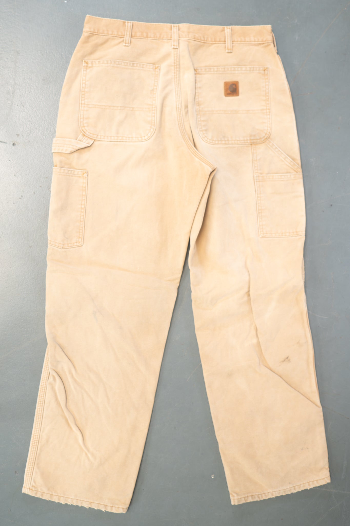 True Vintage Carhartt Carpenter Trousers - Insulated – Tan, w31,L30 Regular (1990s)