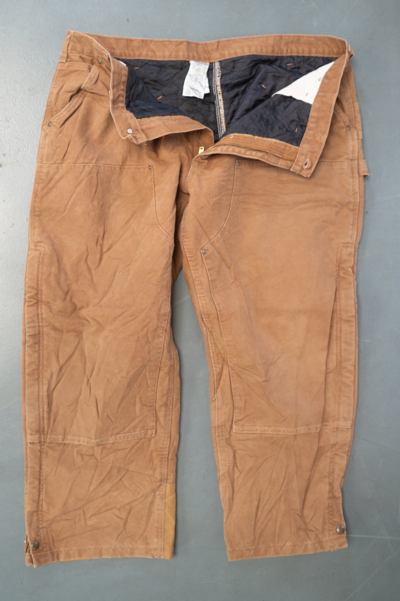 True Vintage Carhartt Carpenter Trousers – Tan, w42,L27 Regular (1990s)