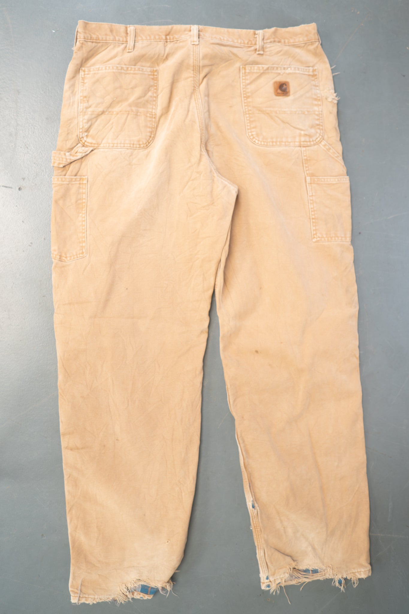 True Vintage Carhartt Carpenter Trousers - Insulated – Tan, w38,L33 Regular (1990s)