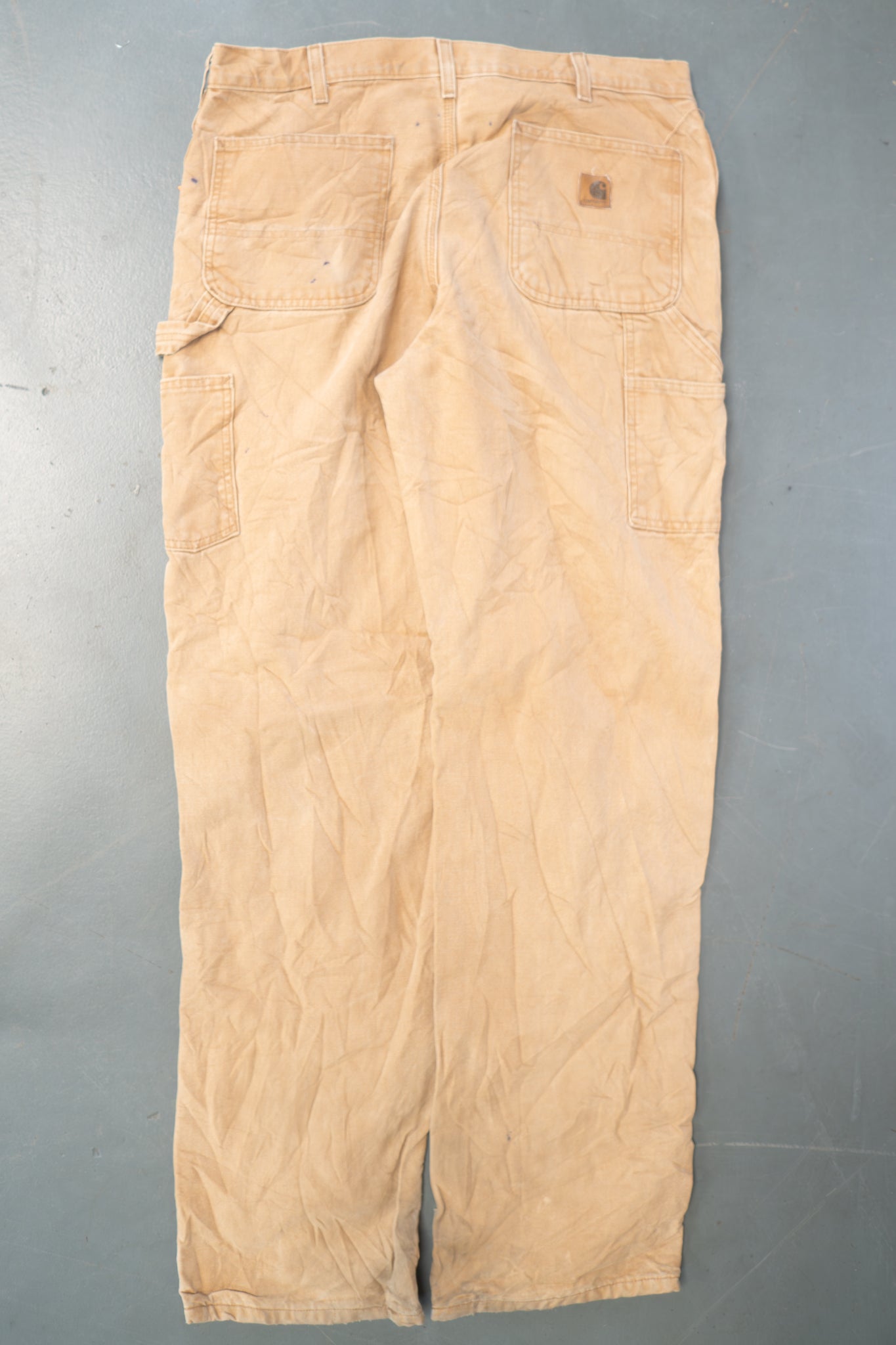True Vintage Carhartt Carpenter Trousers - Insulated – Tan, w34,L35 Regular (1990s)
