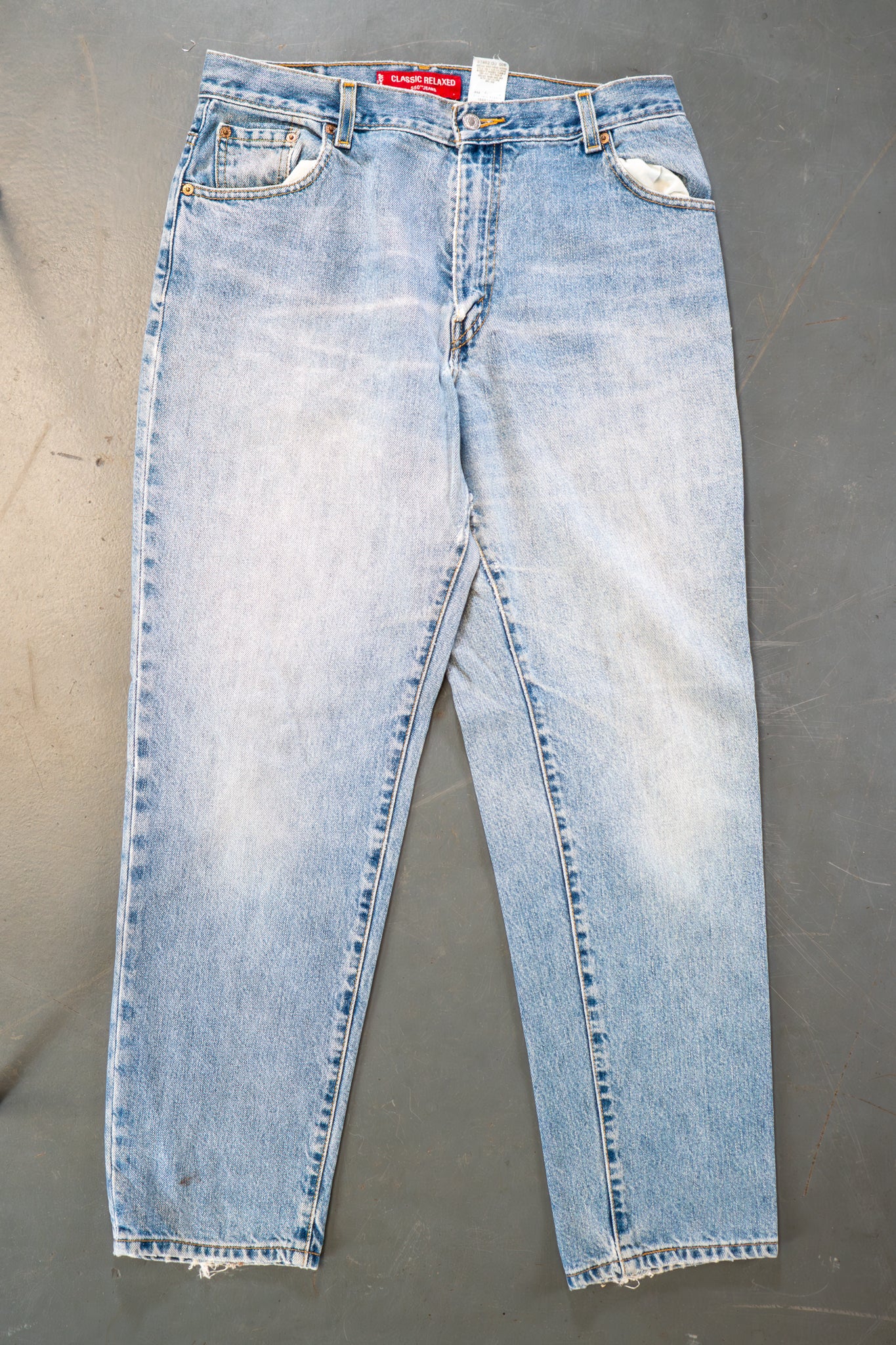 Ladies Levi's High Waisted 550s Tapered Leg Denim Jeans – 90s Y2K -W32, L30