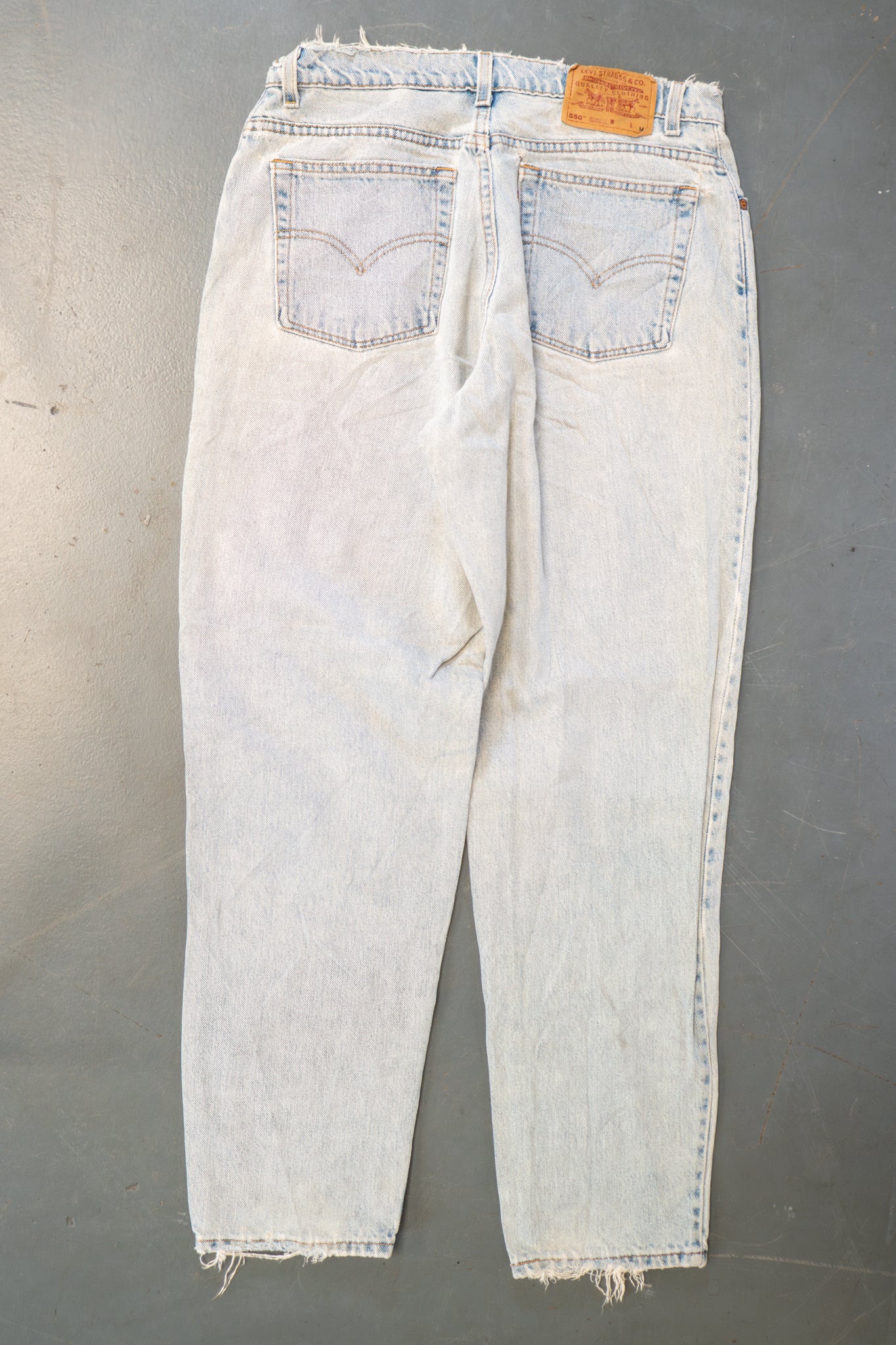 Ladies Levi's High Waisted 550s Tapered Leg Denim Jeans – 90s Y2K -W31, L30