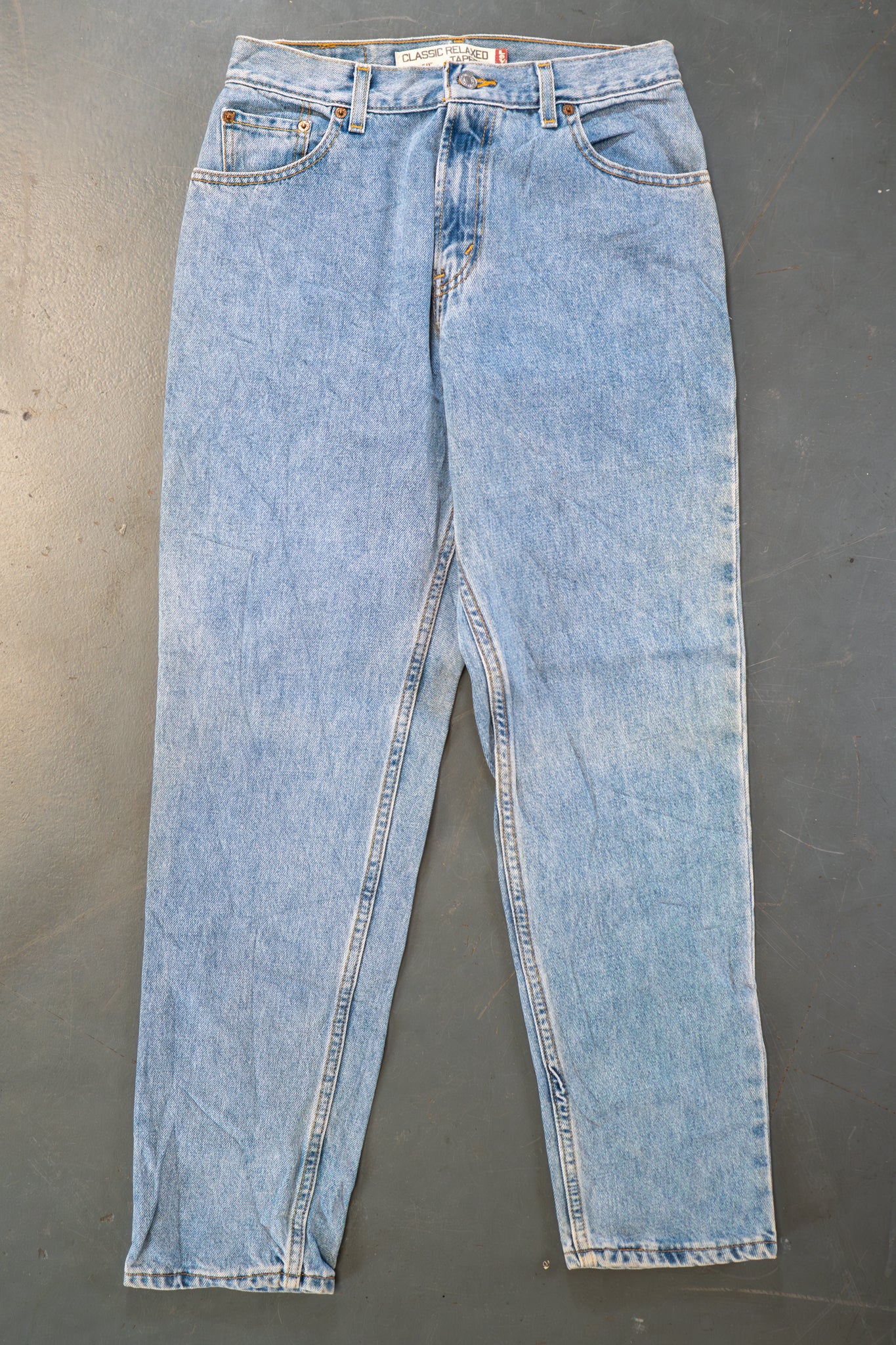 Ladies Levi's High Waisted 550s Tapered Leg Denim Jeans – 90s Y2K -W28, L31