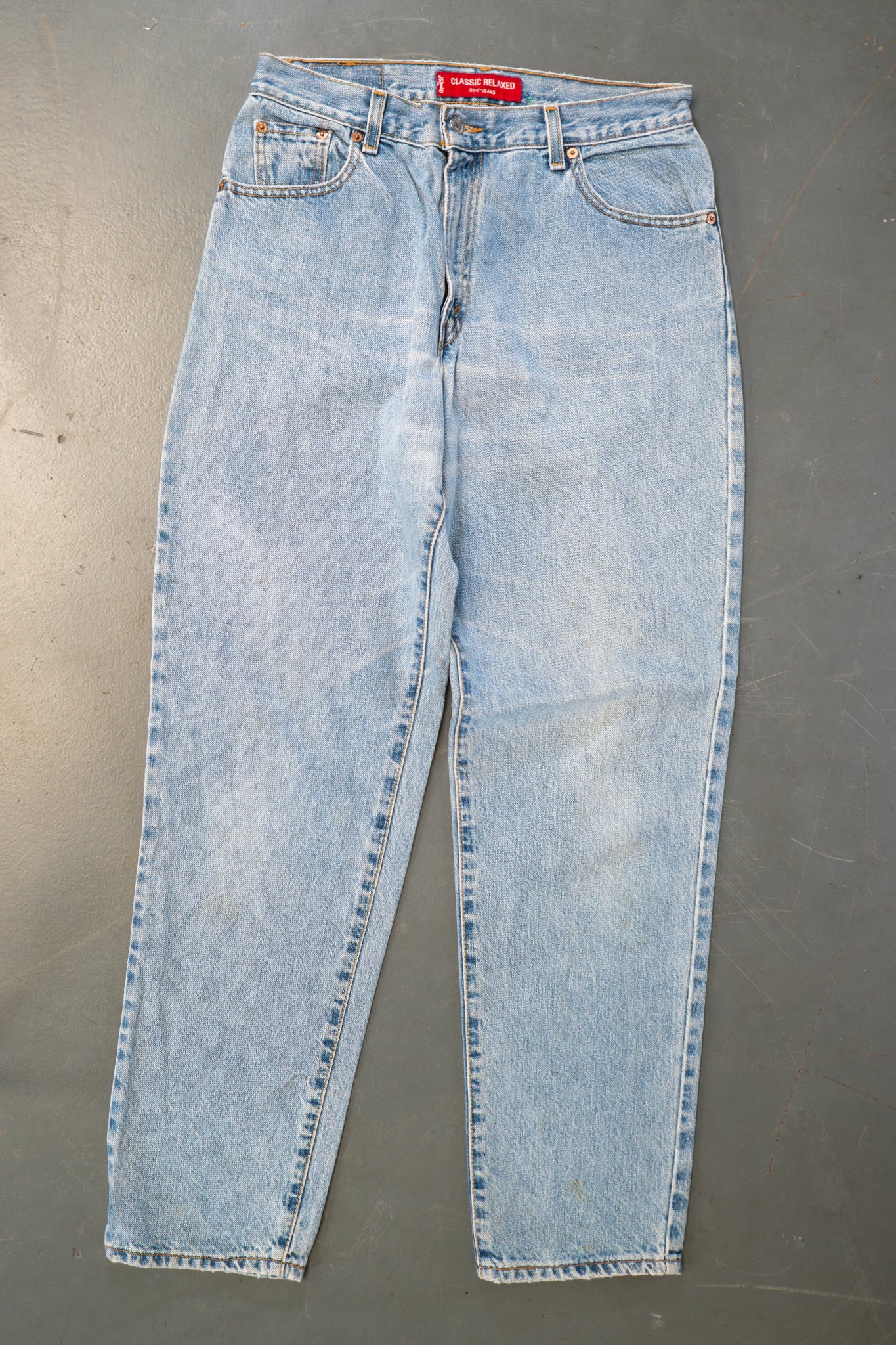 Ladies Levi's High Waisted 550s Tapered Leg Denim Jeans – 90s Y2K -W30, L31