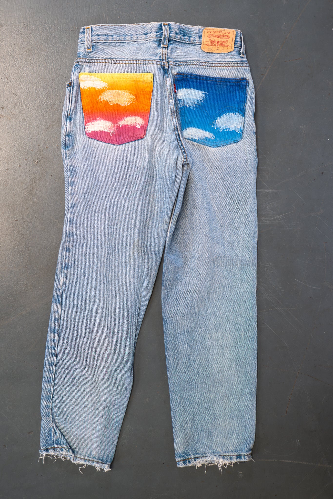 Ladies Levi's High Waisted 550s Tapered Leg Denim Jeans – 90s Y2K -W27, L27