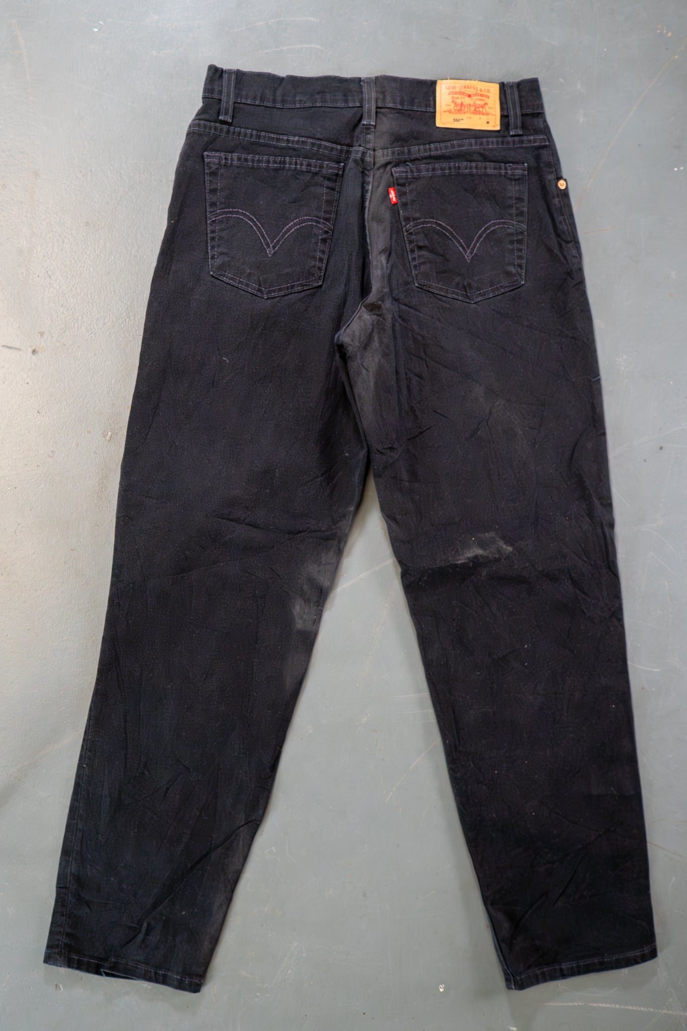 Ladies Levi's High Waisted 550s Tapered Leg Denim Jeans – 90s Y2K -W29, L30