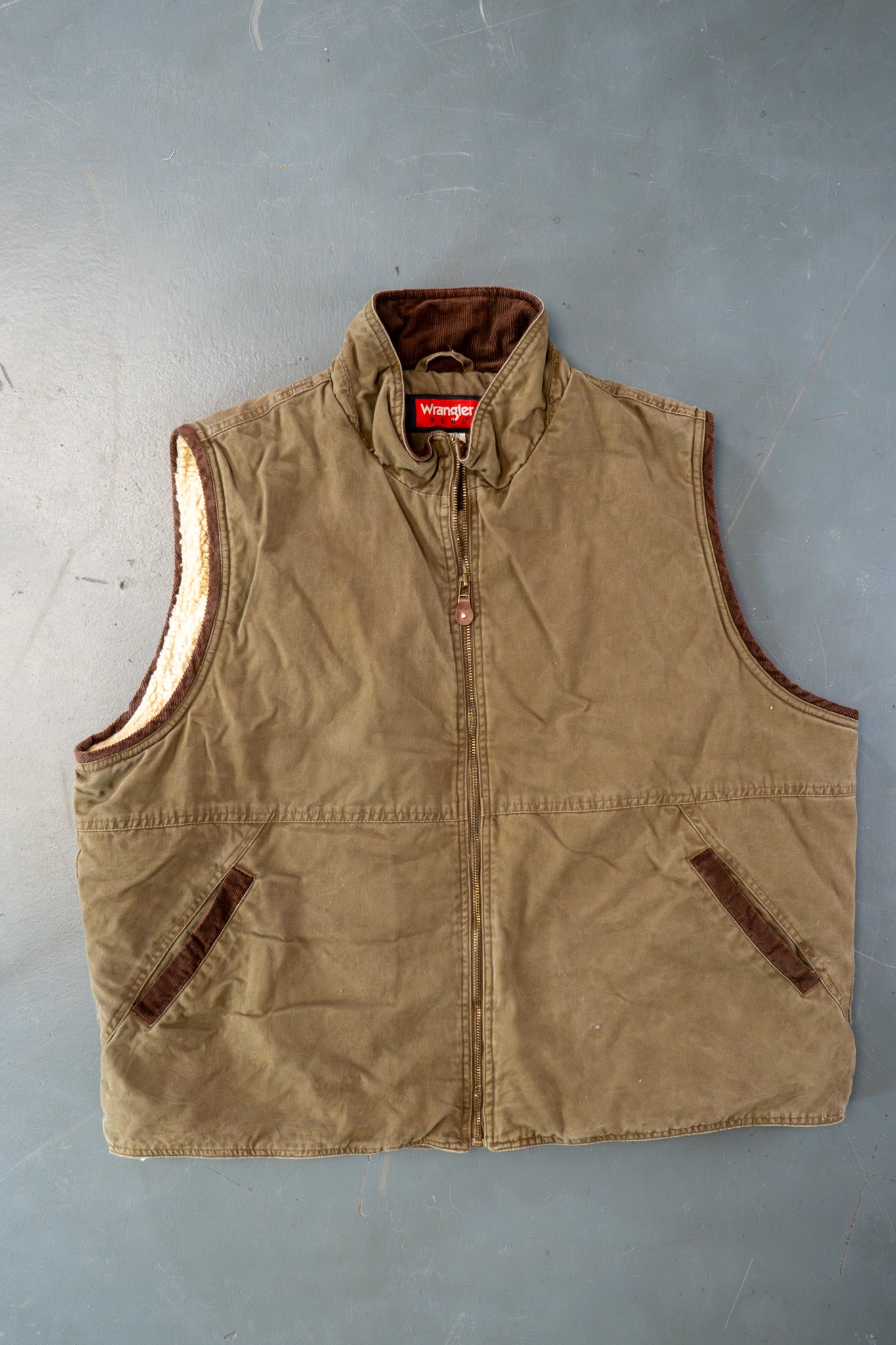 Vintage Wrangler Sherpa Fleece Lined Denim Jacket - XXL