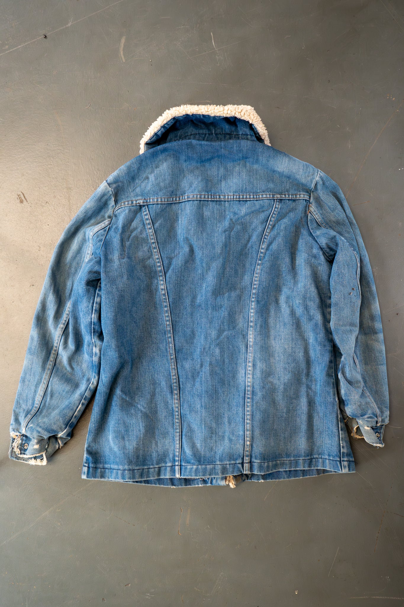 Vintage Wrangler Sherpa Fleece Lined Denim Jacket - XL