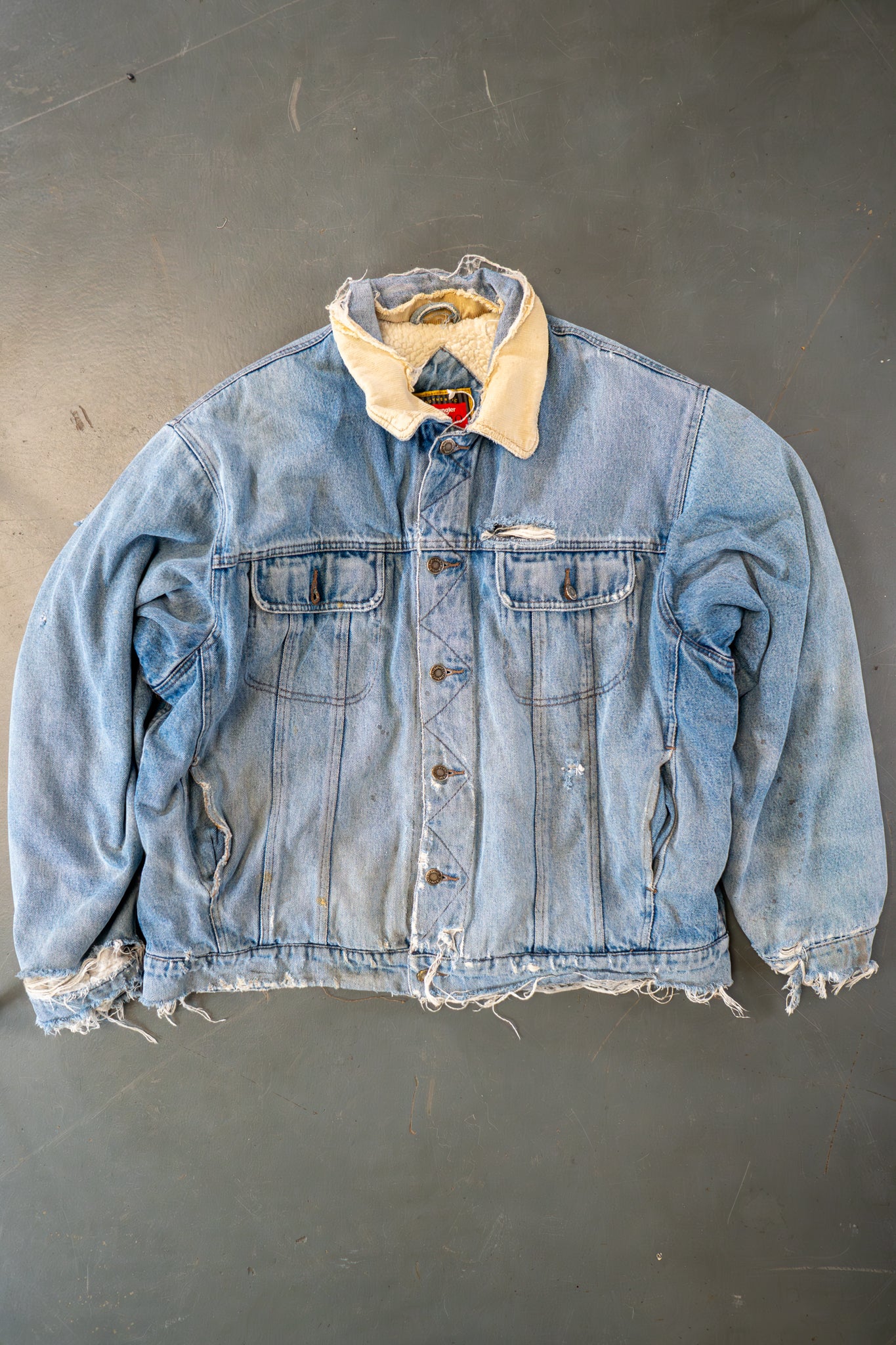 Vintage Wrangler Sherpa Fleece Lined Denim Jacket - XXL