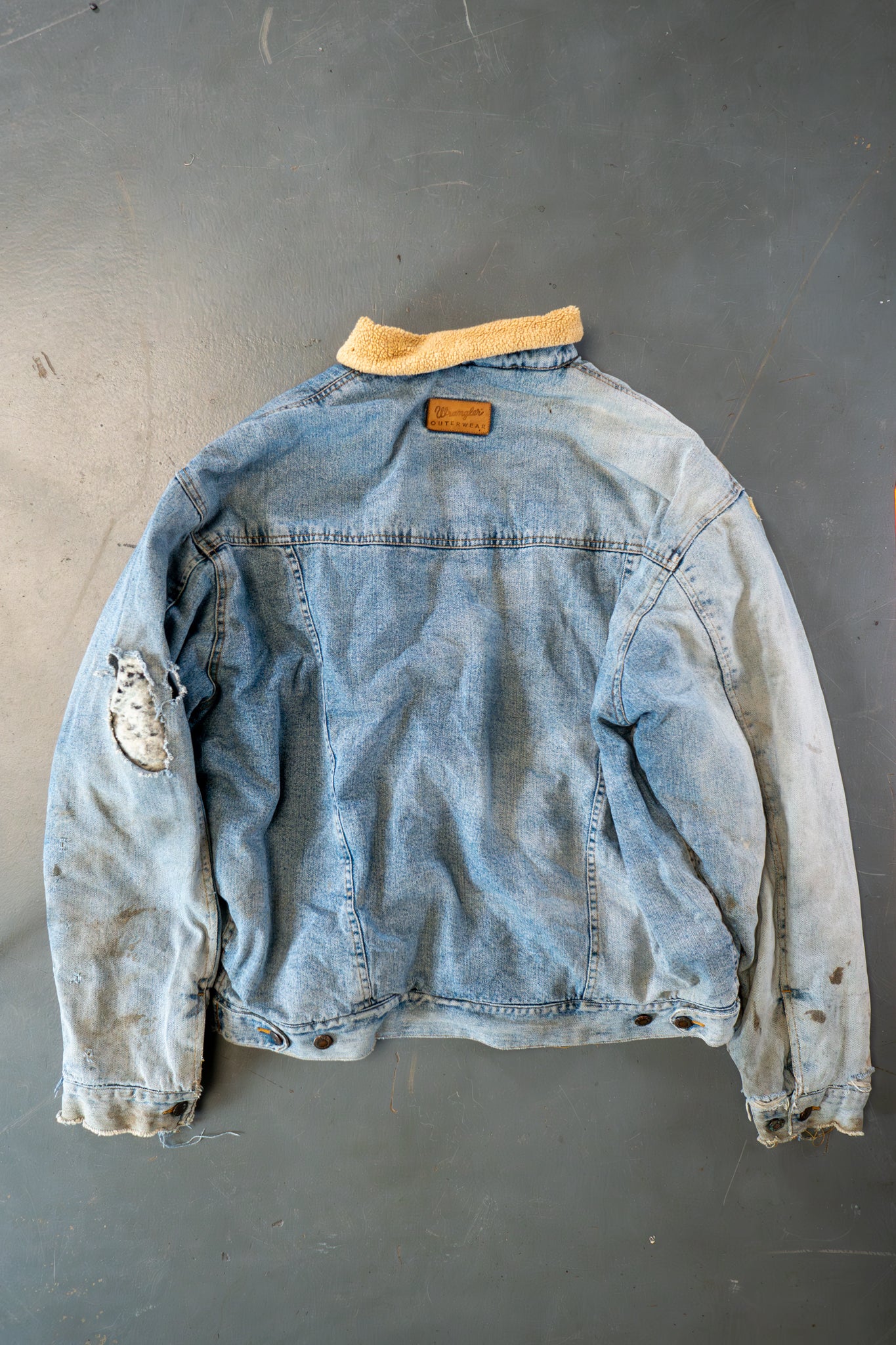 Vintage Wrangler Sherpa Fleece Lined Denim Jacket - XXL