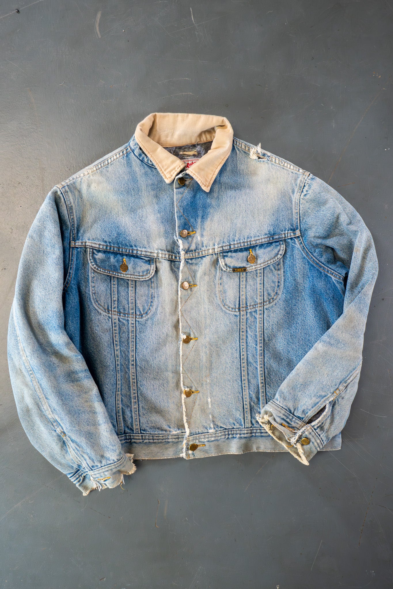 Vintage Lee Storm Rider Denim Jacket - XL