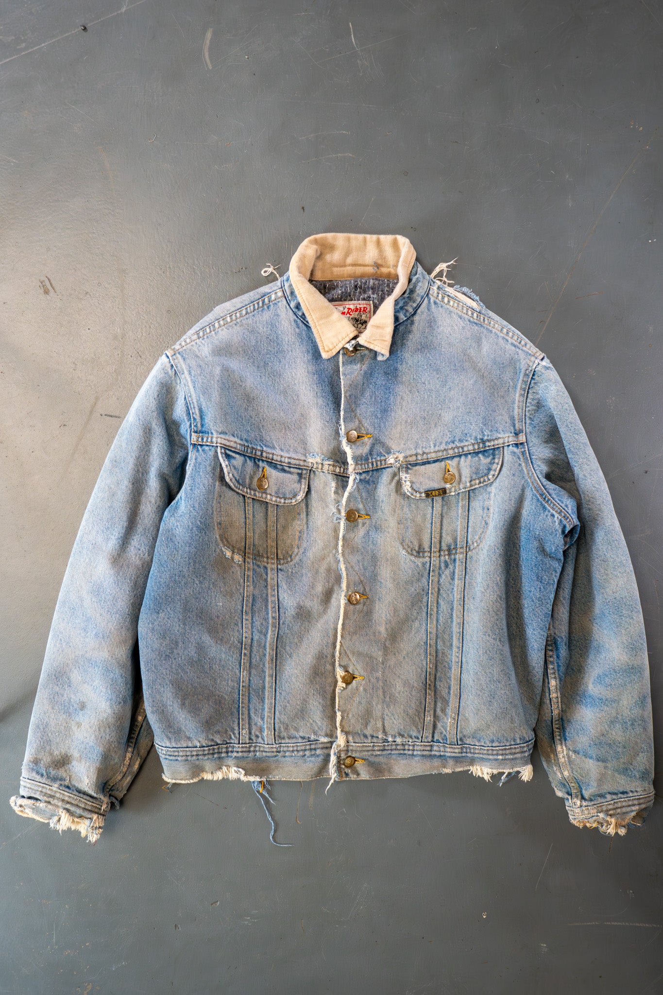 Vintage Lee Storm Rider Denim Jacket - XL