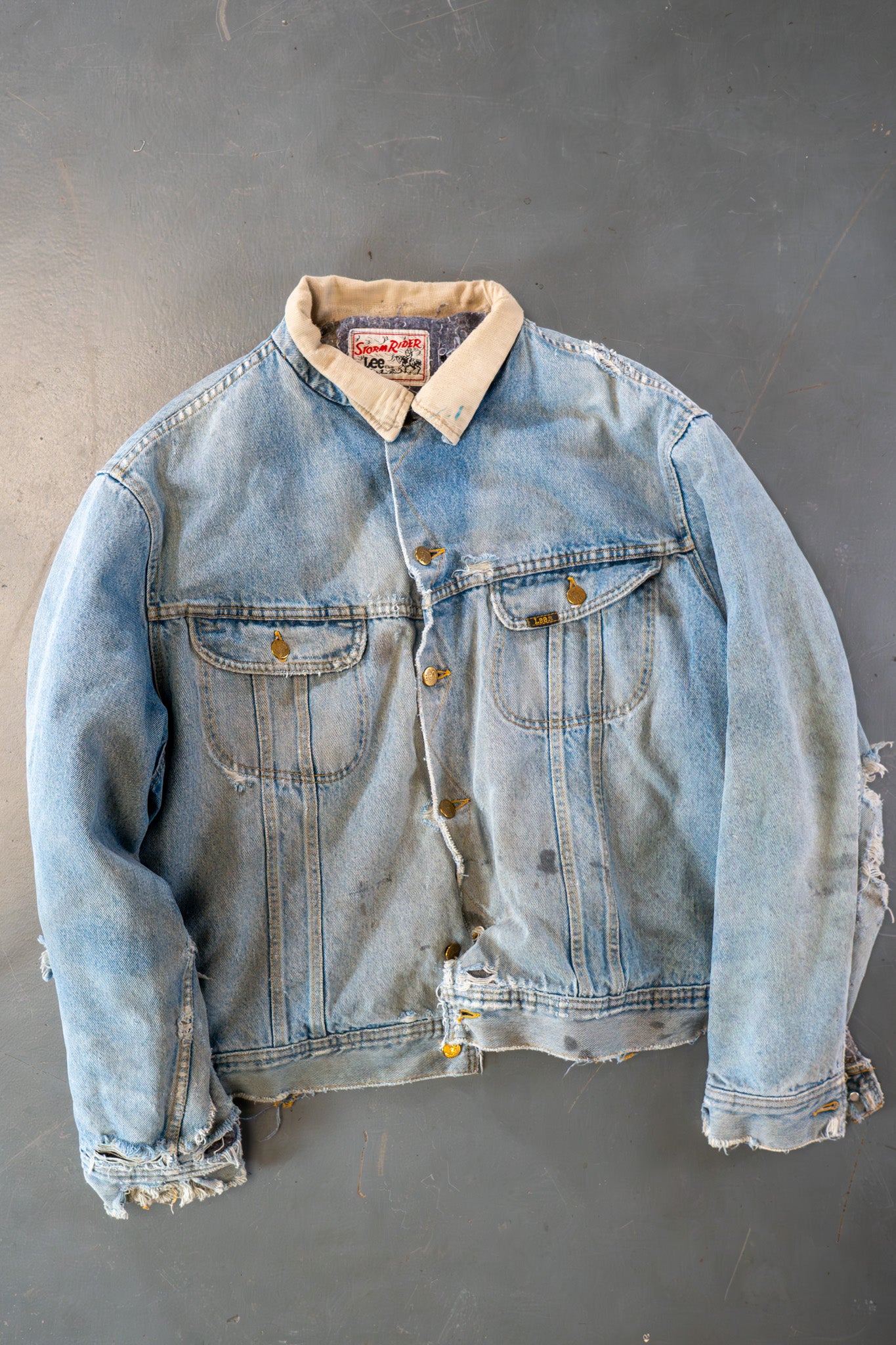 Vintage Lee Storm Rider Denim Jacket - XL