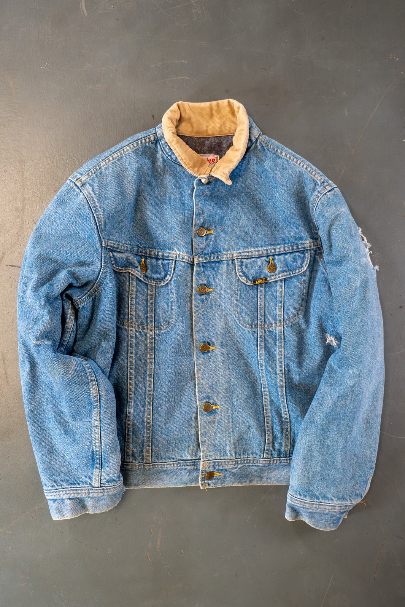 Vintage Lee Storm Rider Denim Jacket - L
