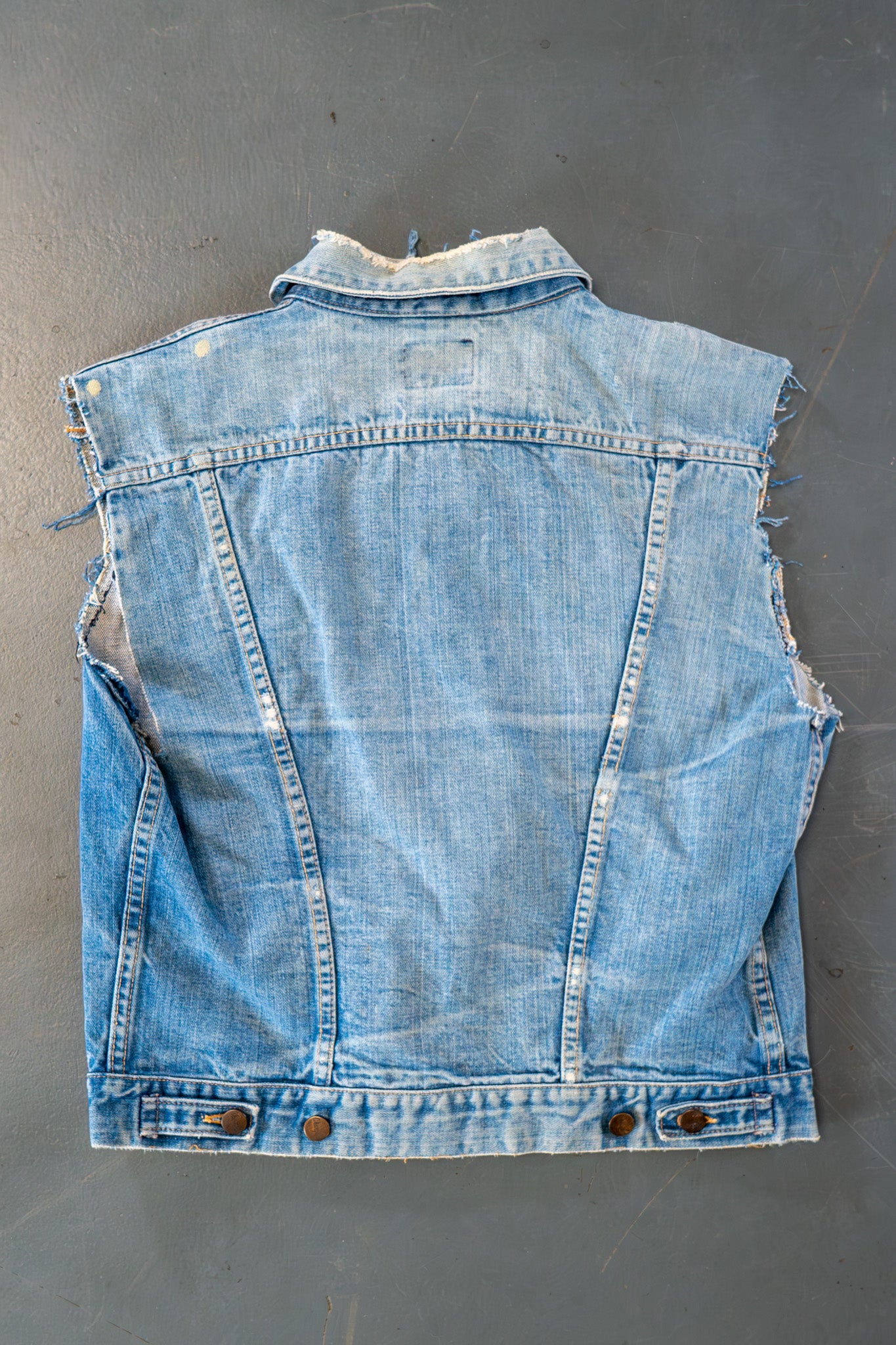 Vintage Wrangler Trucker Denim Vest / Gilet - L