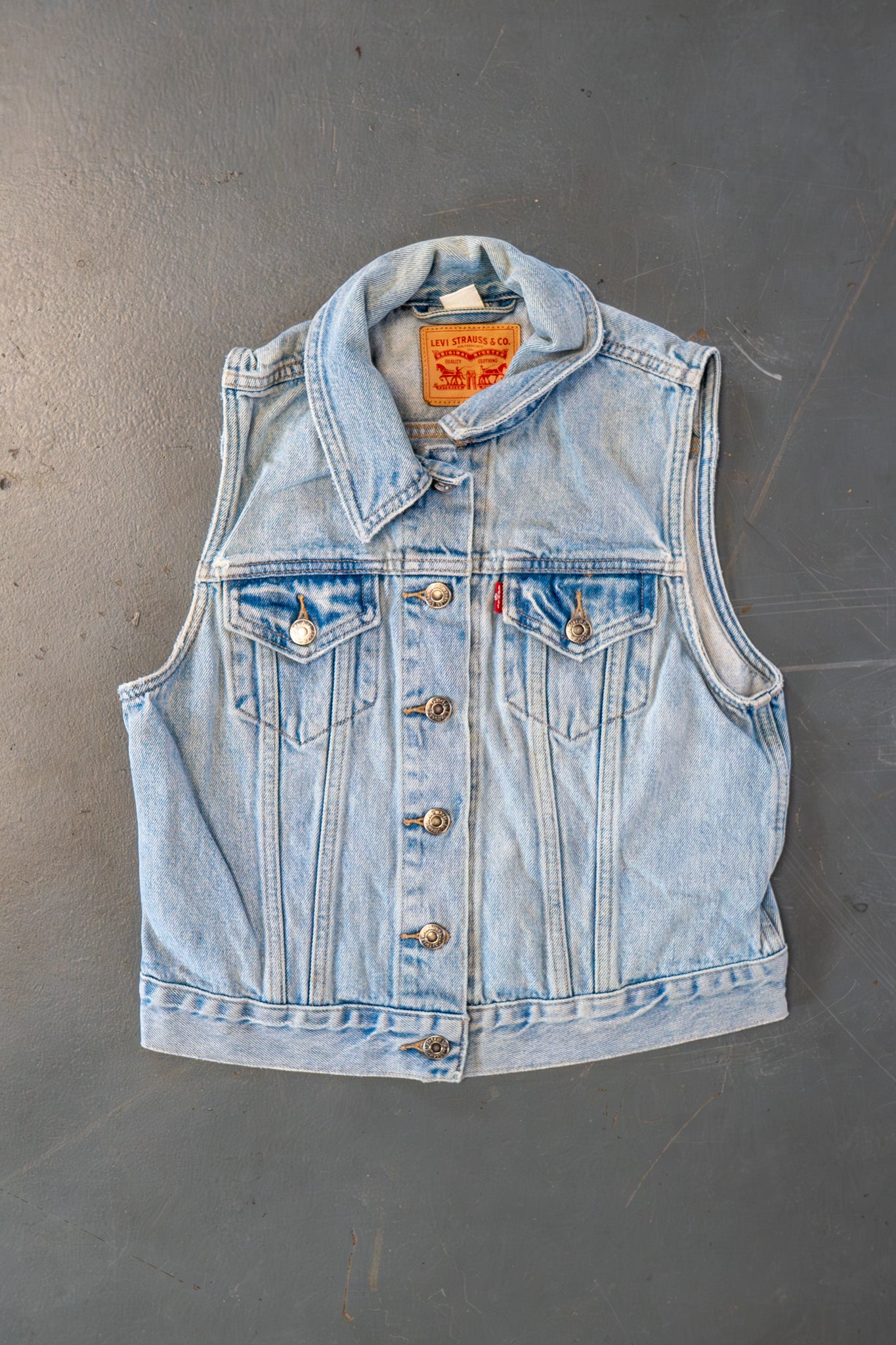 Vintage Levi's Trucker Denim Vest / Gilet - S