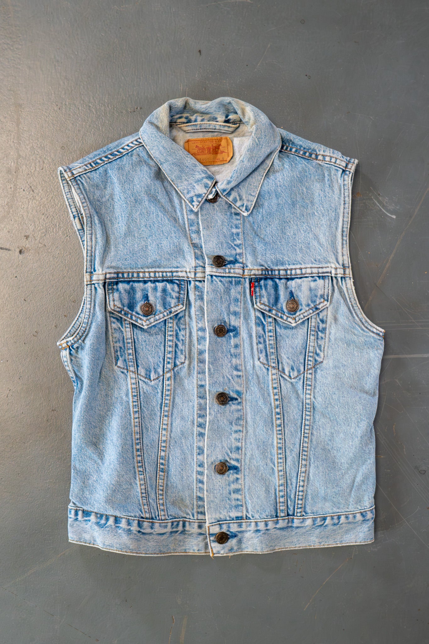 Vintage Levi's Trucker Denim Vest / Gilet - S