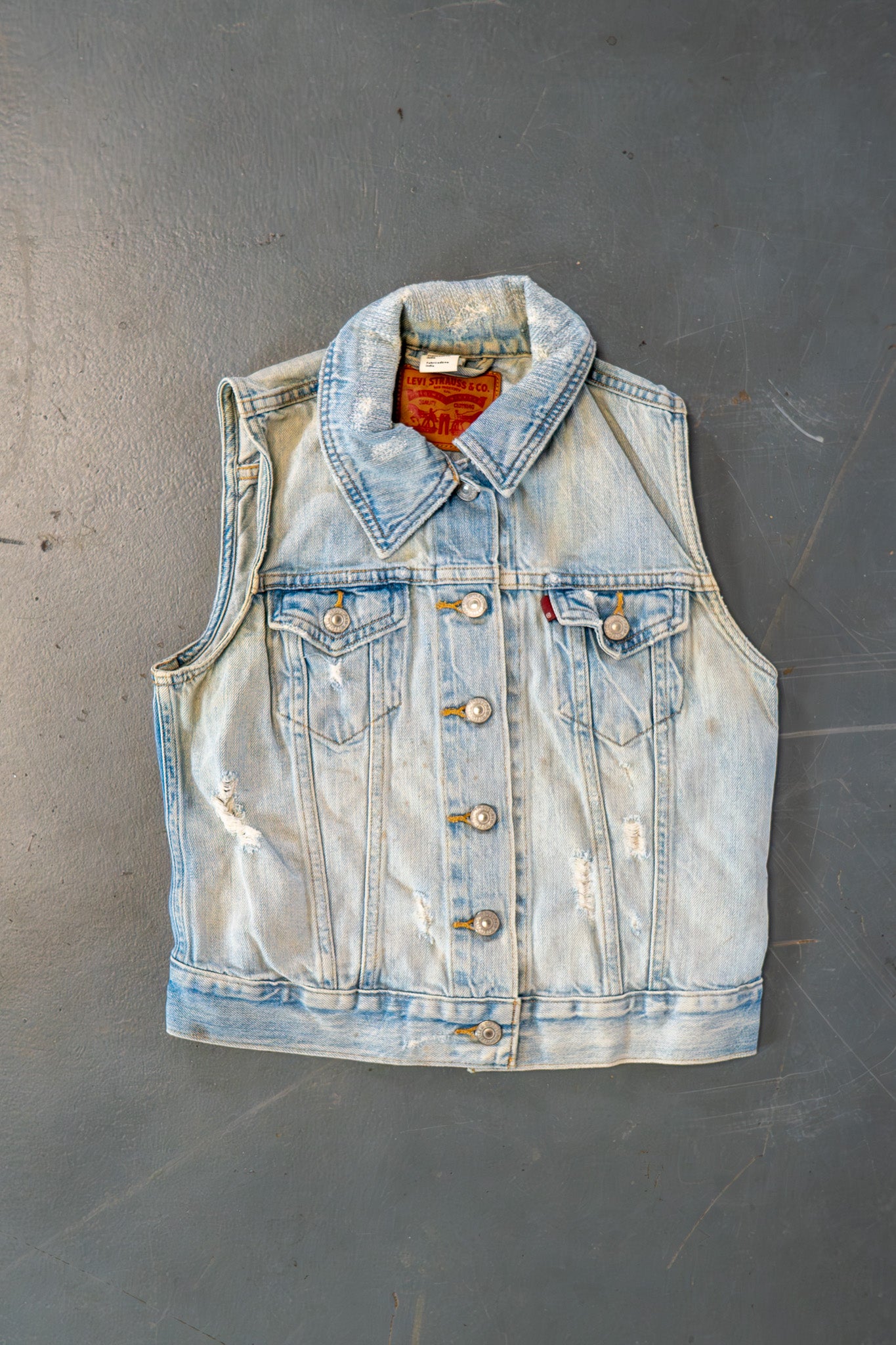Vintage Levi's Trucker Denim Vest / Gilet - S
