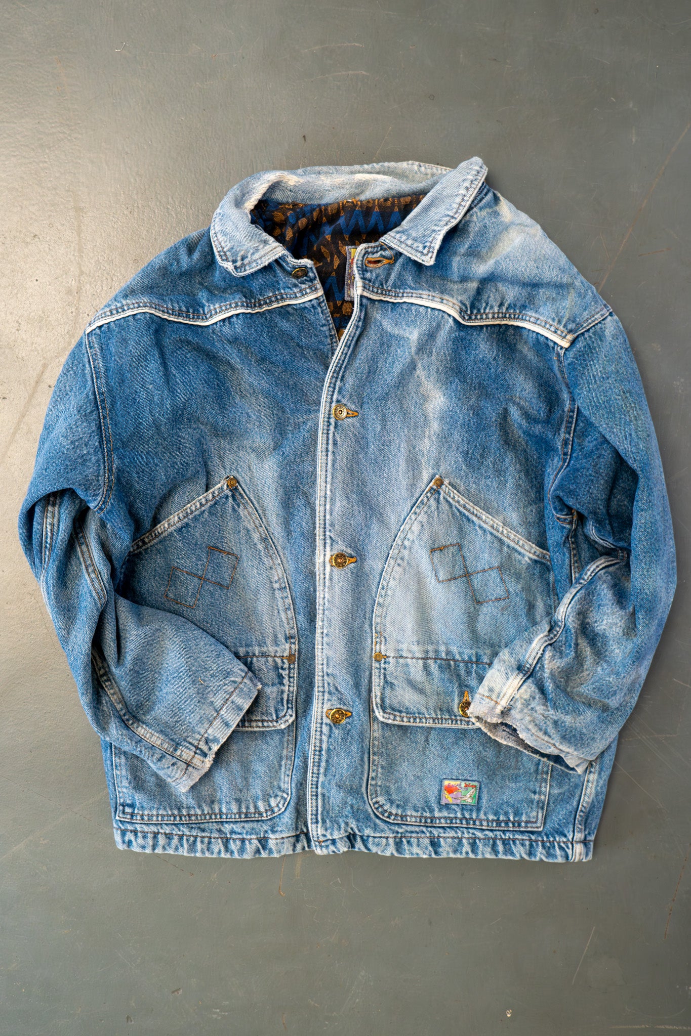 Vintage Eagle Path Denim Jacket – 80s/90s - XL