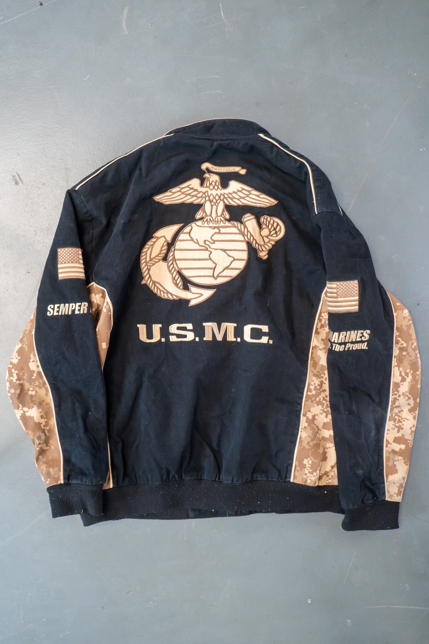 Vintage Marines Black Jacket – 80s/90s - XXL