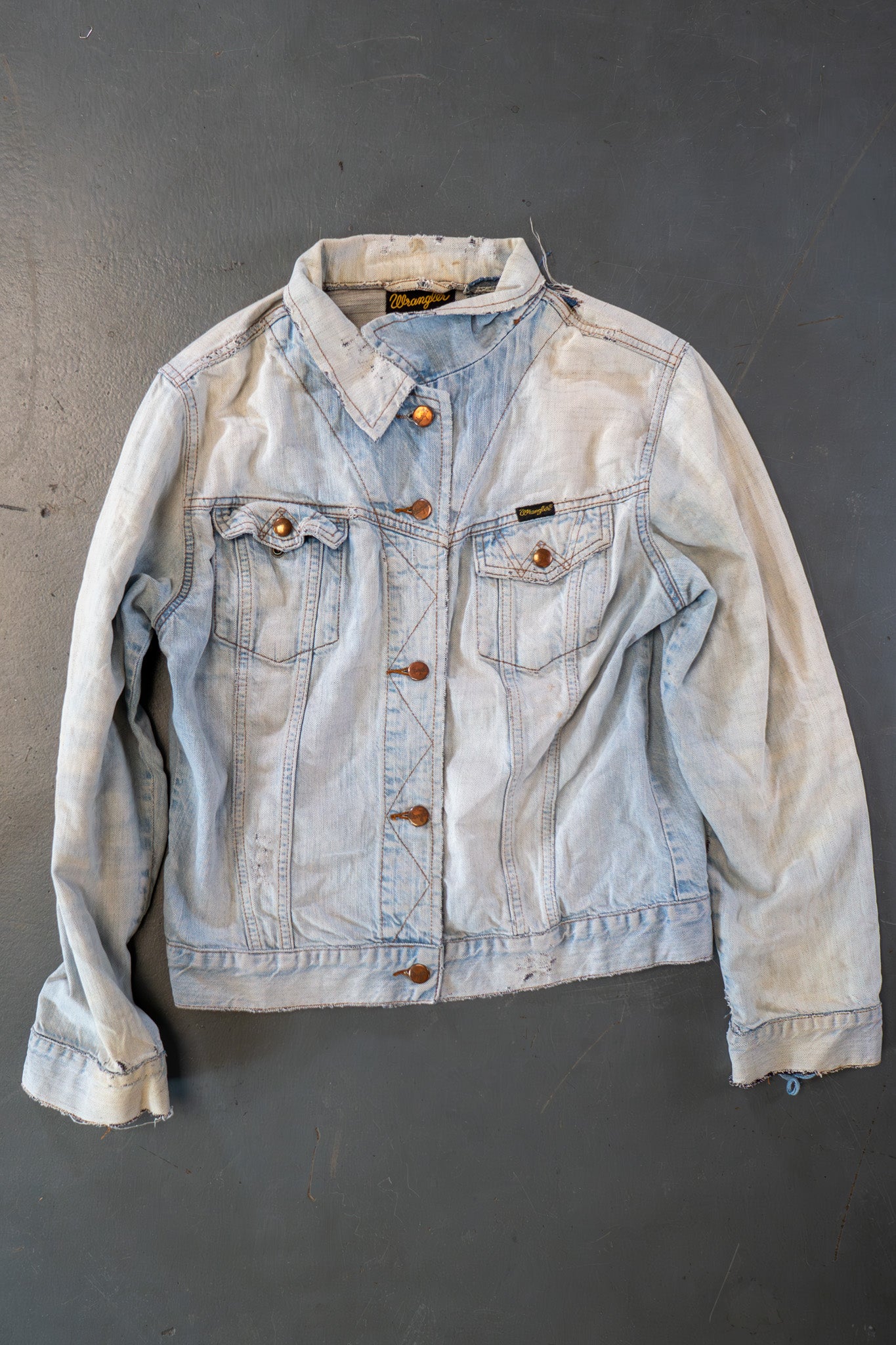 Vintage Ladies Wrangler Trucker Denim Jacket - M