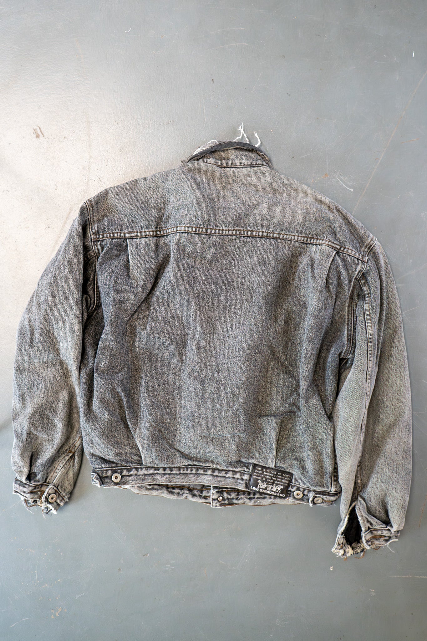 Vintage Levi's Checked Blanket Lined Denim Jacket - XXL