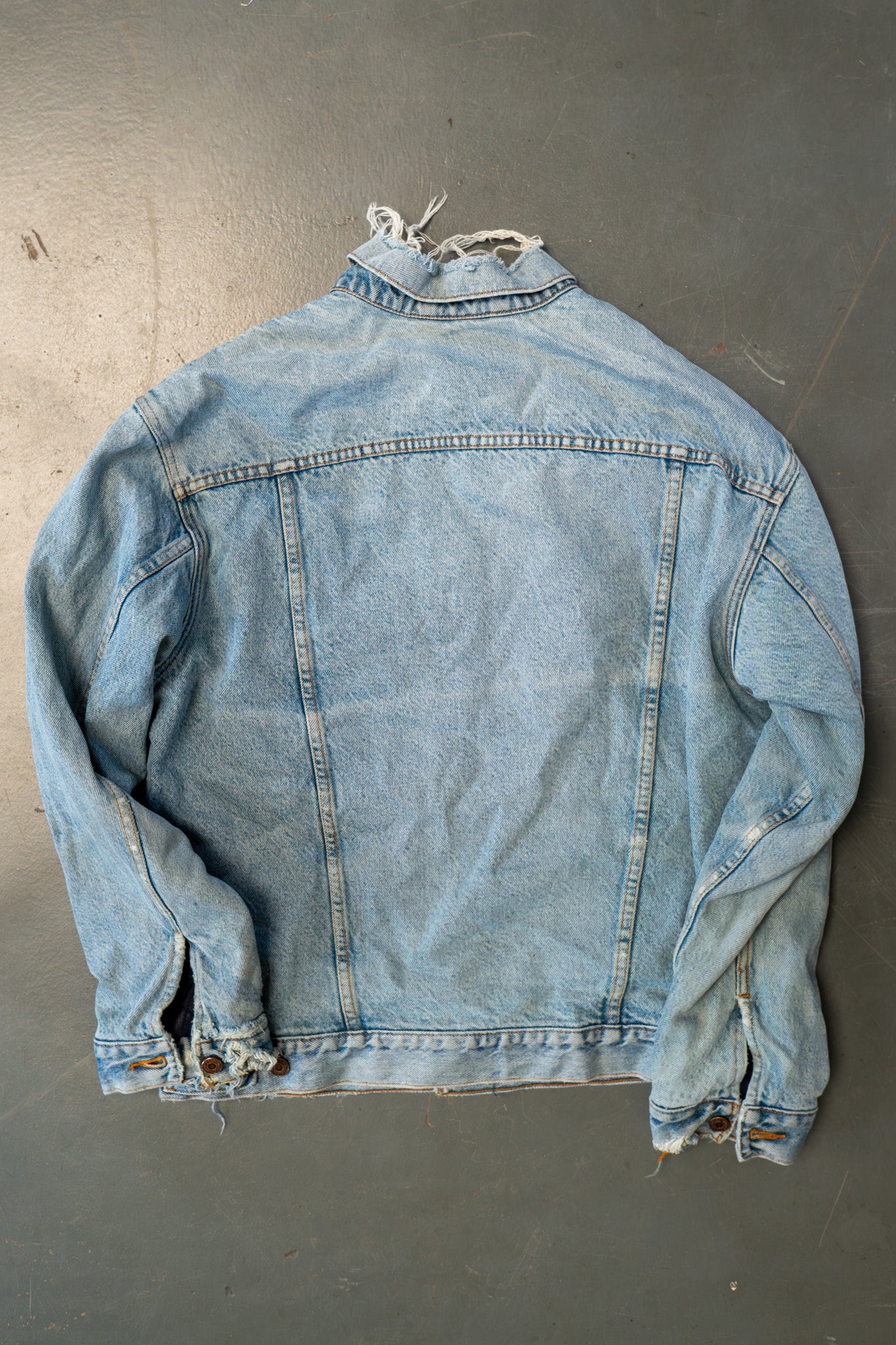 Vintage Levi's Checked Blanket Lined Denim Jacket - XL