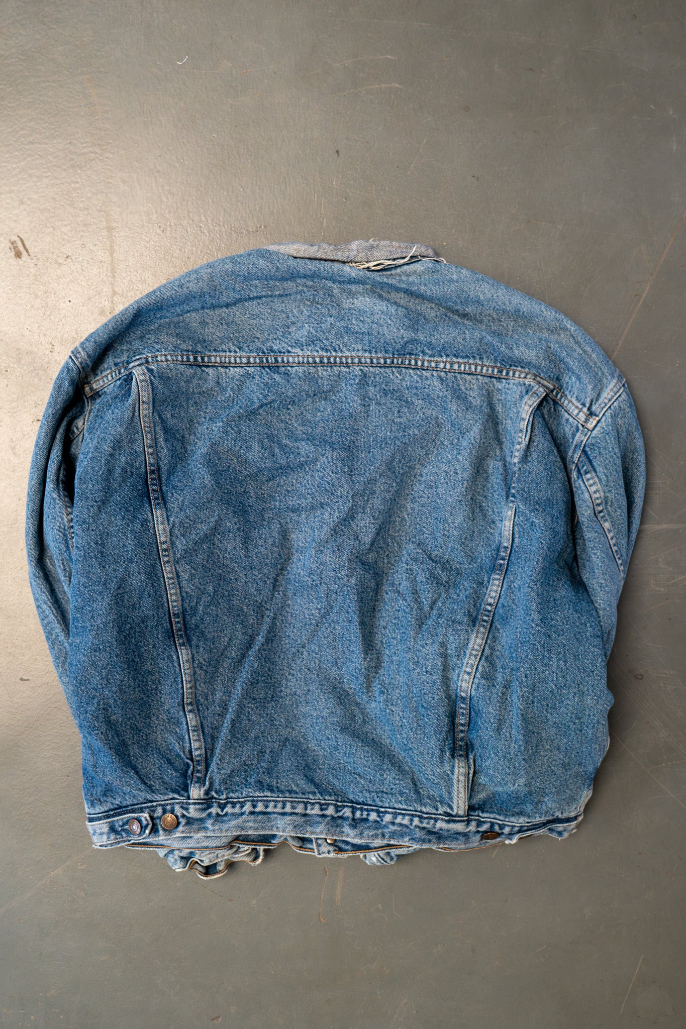 Vintage Levi's Checked Blanket Lined Denim Jacket - XXL