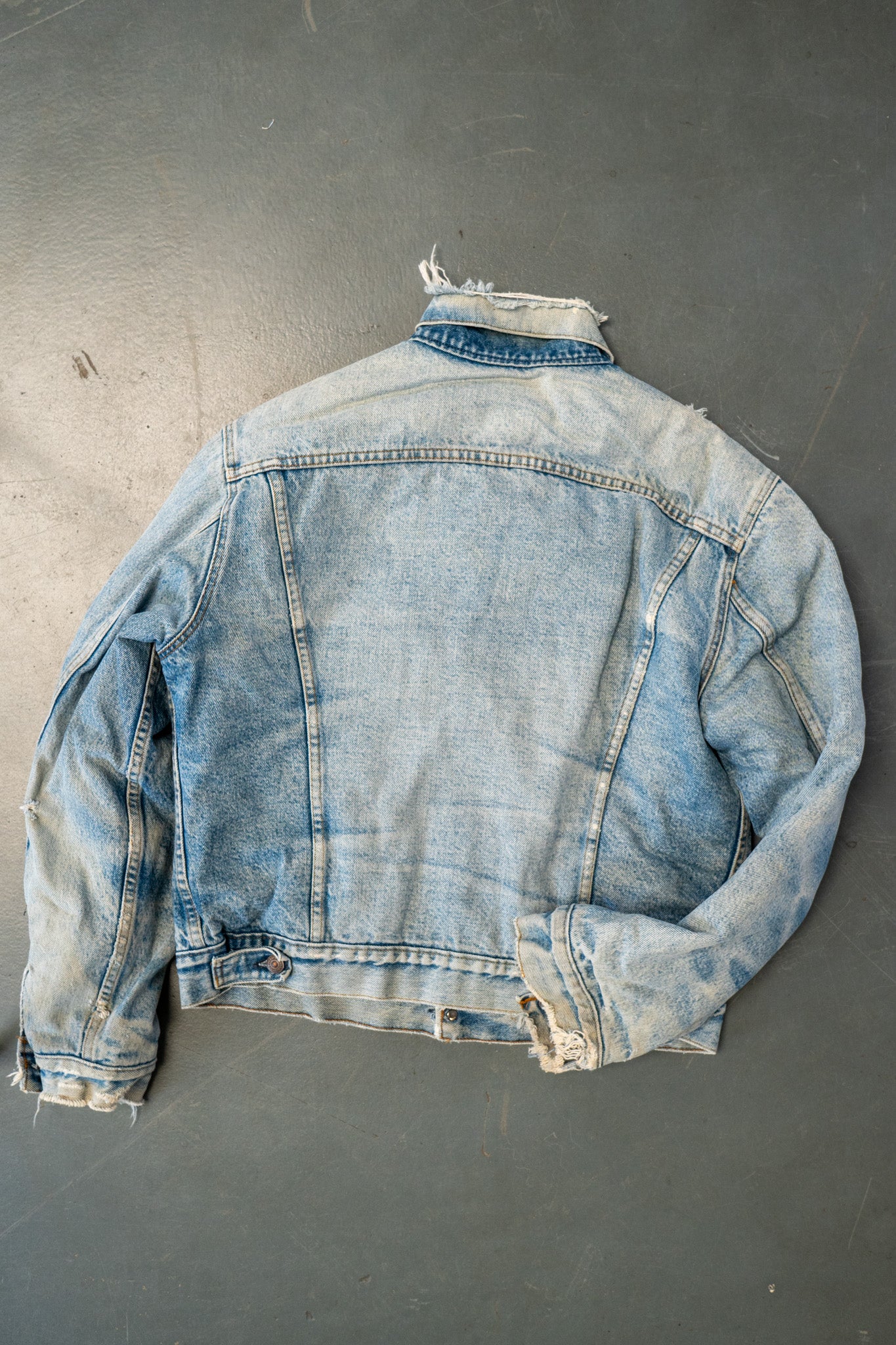 Vintage Levi's Checked Blanket Lined Denim Jacket - XL