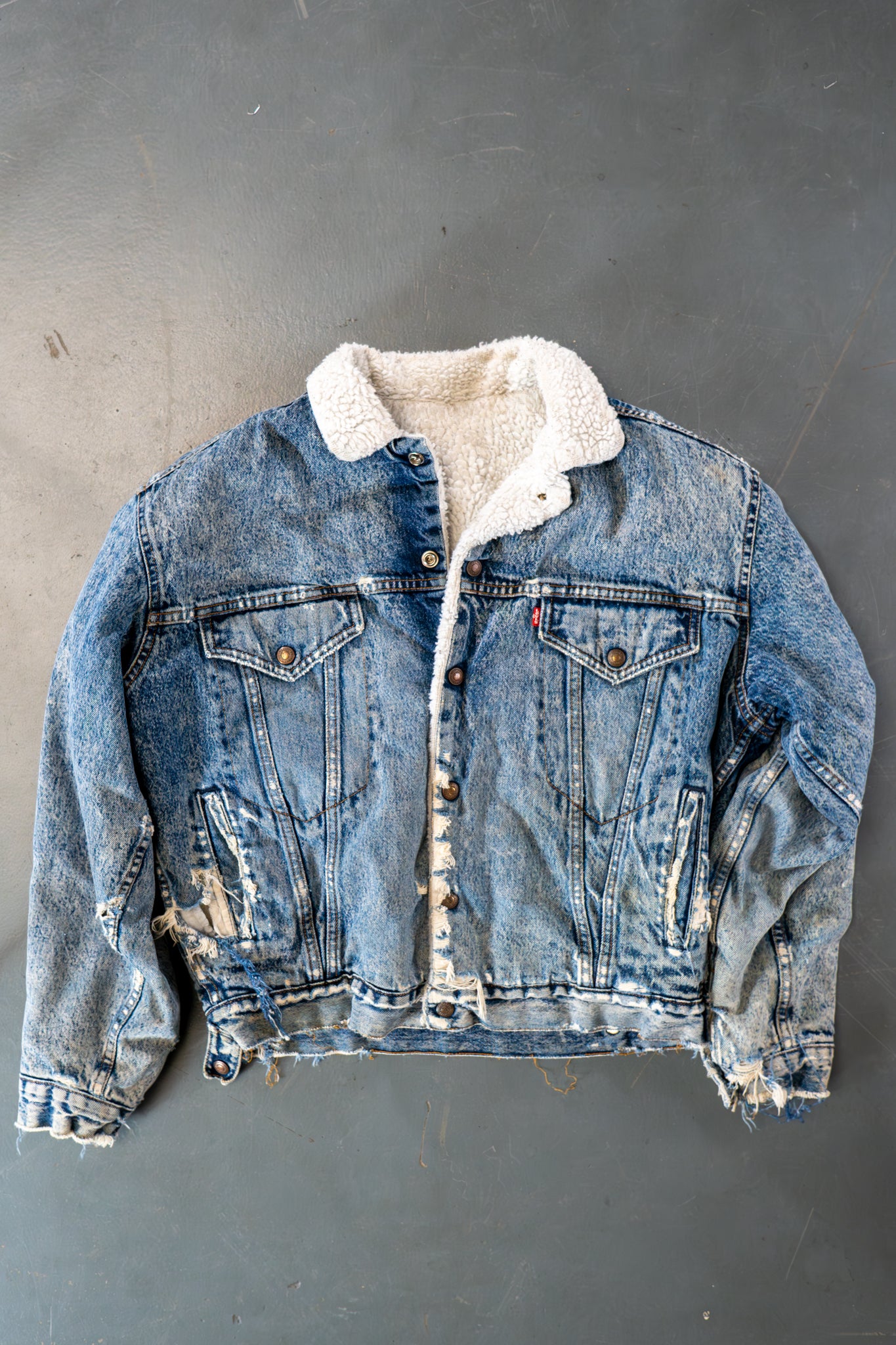 Vintage Levi's Sherpa Fleece Lined Denim Jacket - XL