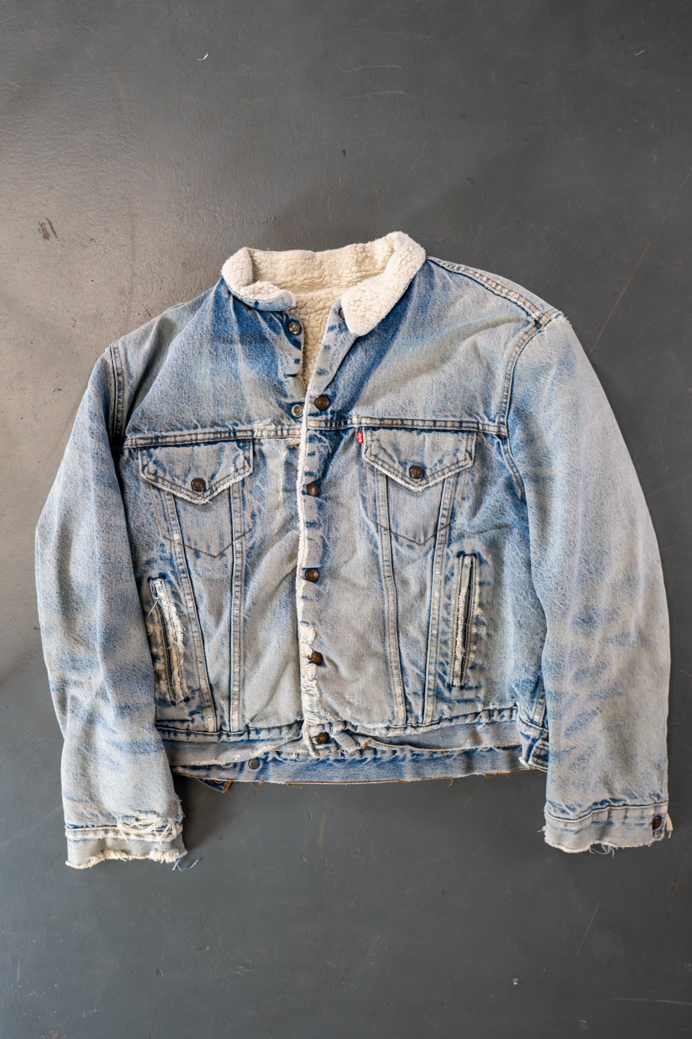 Vintage Levi's Sherpa Fleece Lined Denim Jacket - L