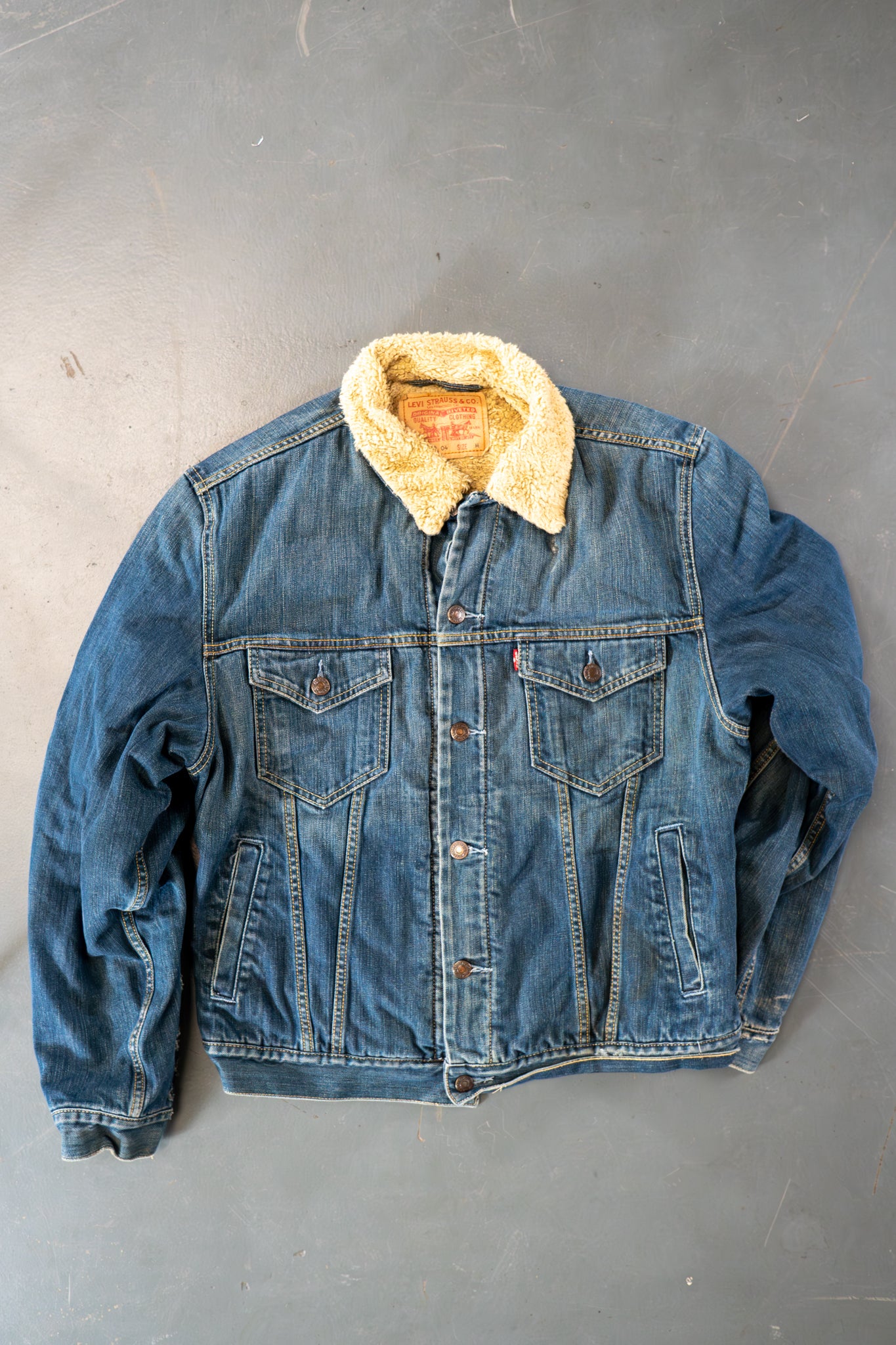 Vintage Levi's Sherpa Fleece Lined Denim Jacket - XL