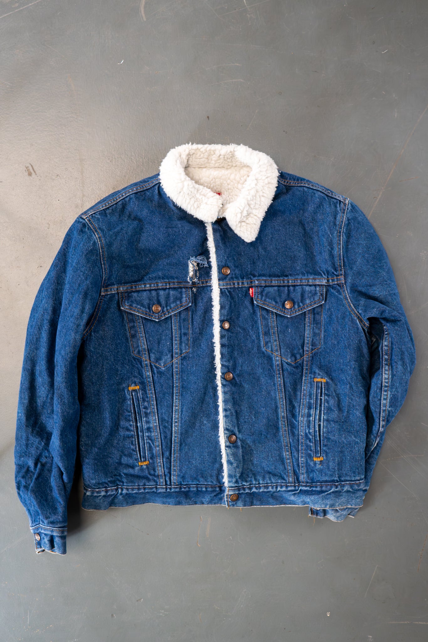 Vintage Levi's Sherpa Fleece Lined Denim Jacket - XL