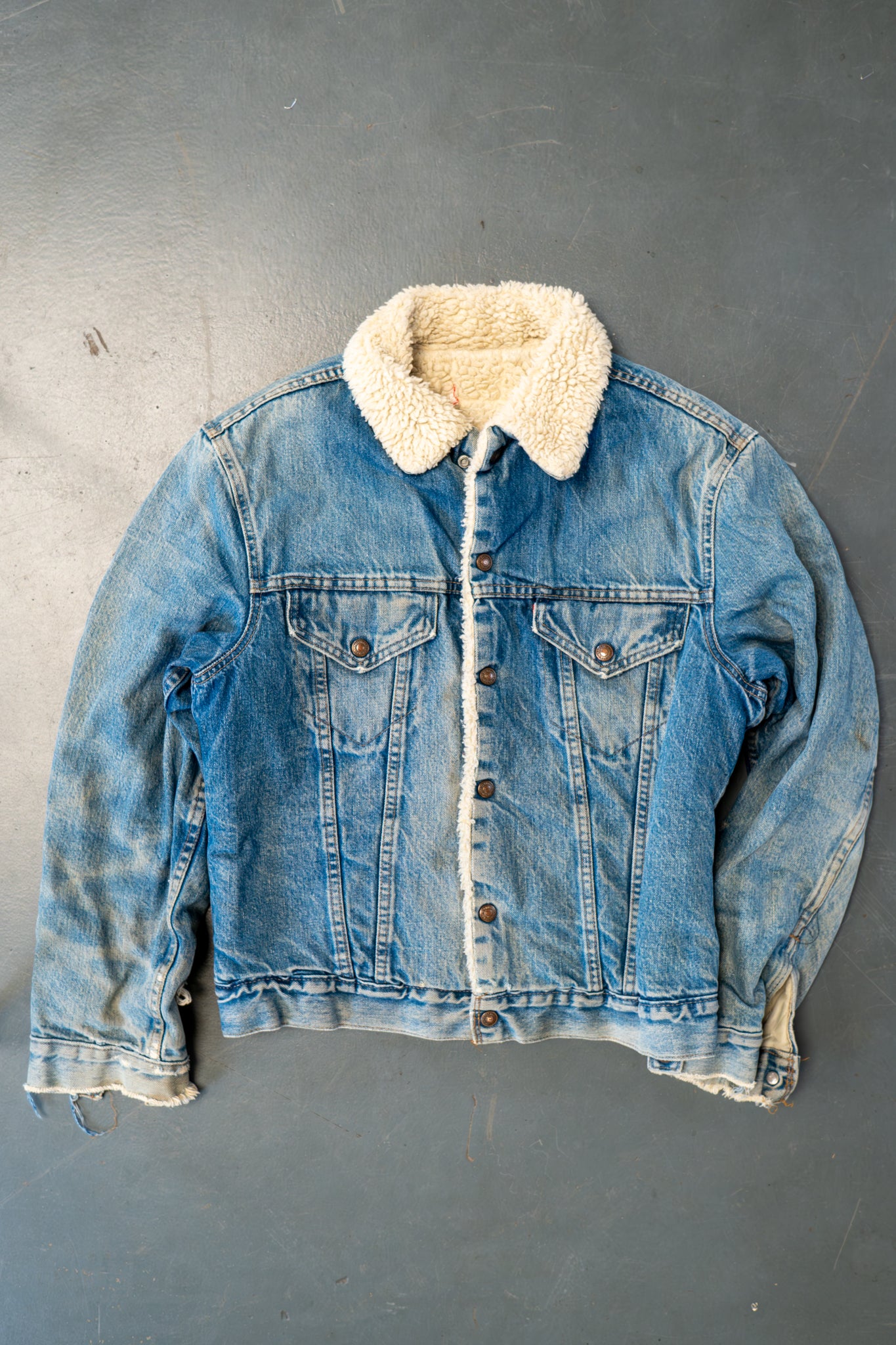 Vintage Levi's Sherpa Fleece Lined Denim Jacket - L