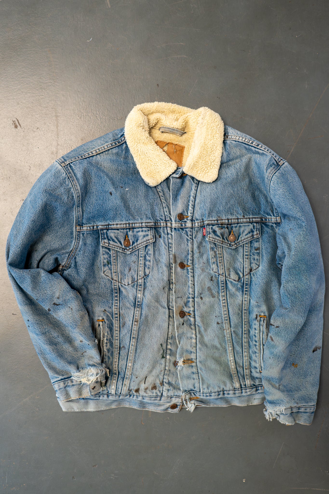 Vintage Levi's Sherpa Fleece Lined Denim Jacket - XL