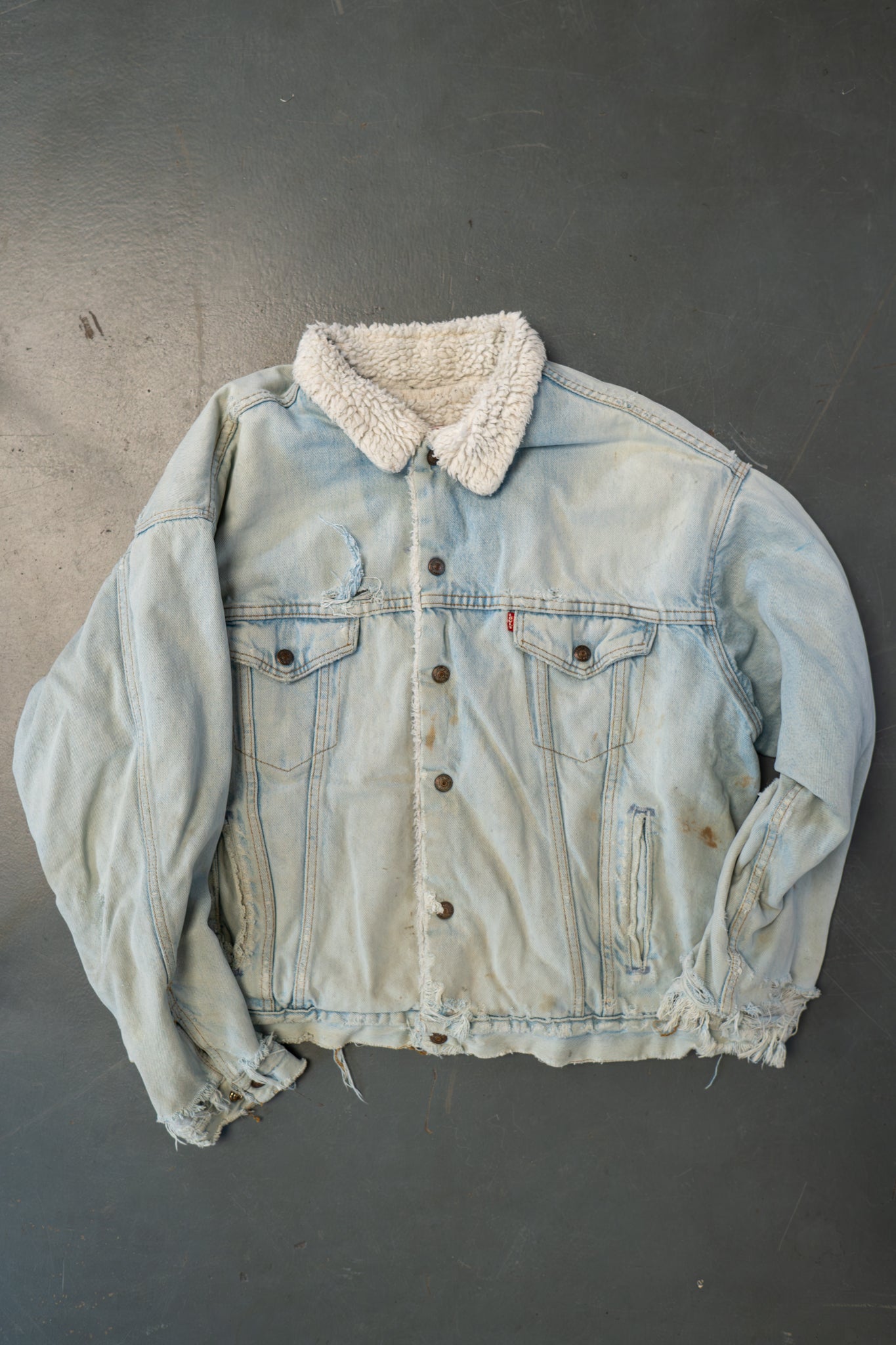 Vintage Levi's Sherpa Fleece Lined Denim Jacket - XL