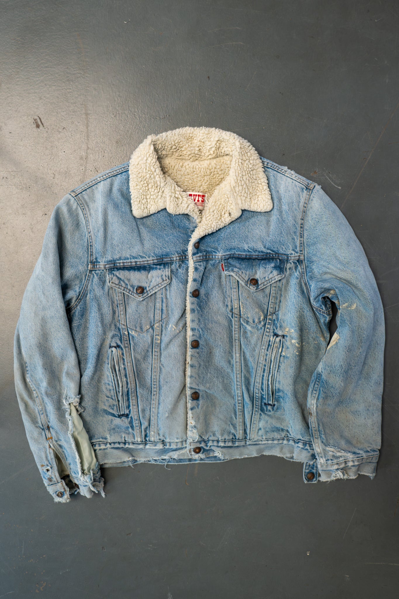 Vintage Levi's Sherpa Fleece Lined Denim Jacket - L
