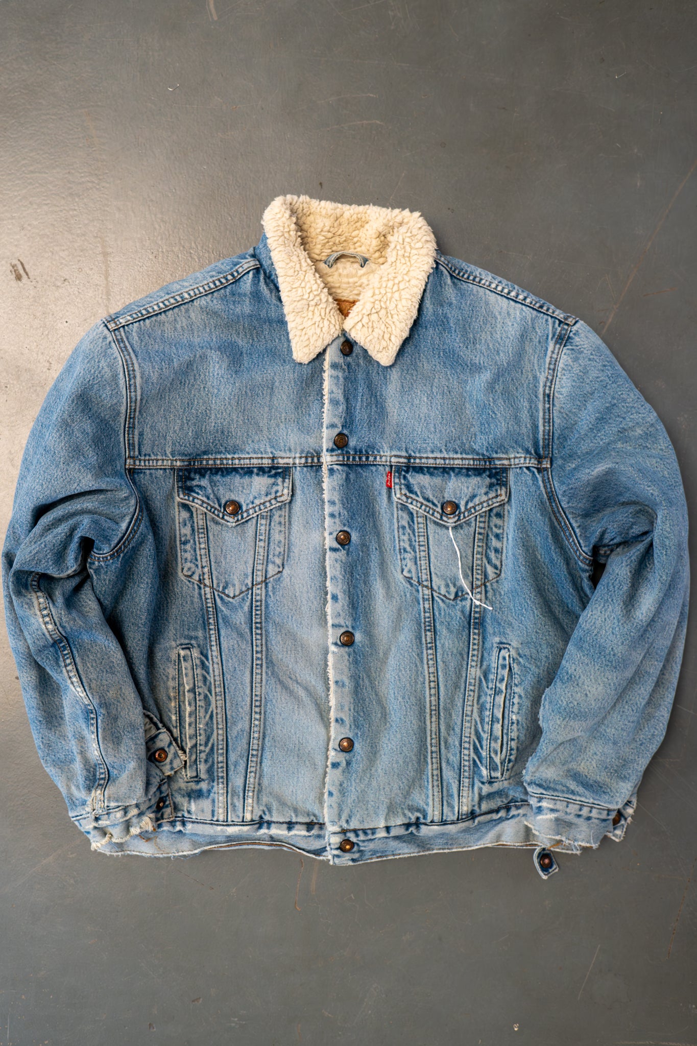 Vintage Levi's Sherpa Fleece Lined Denim Jacket - XXL