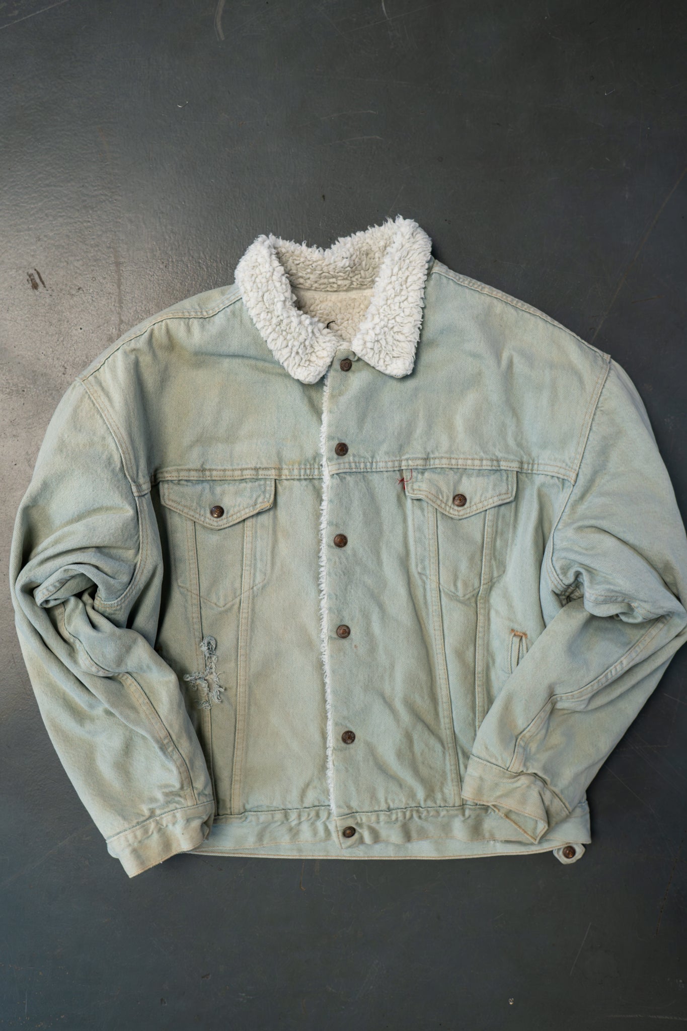 Vintage Levi's Sherpa Fleece Lined Denim Jacket - 2XL