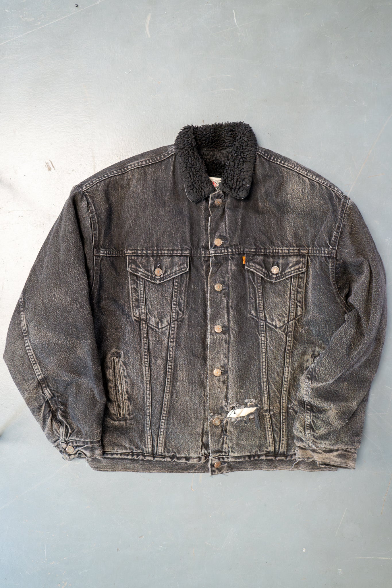 Vintage Levi's Sherpa Fleece Lined Denim Jacket - XXL